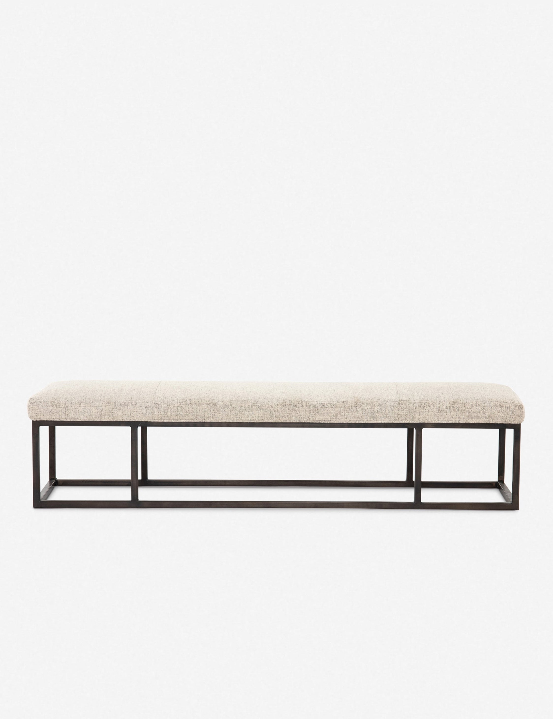 Banc - Pièce moderne qui s'intègre à diverses esthétiques, ce banc rembourré en tissu est la touche finale parfaite pour votre espace.