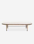 Banc - Ce banc allie subtilement style et fonctionnalité, avec son assise ovale capitonnée suffisamment spacieuse pour offrir une surface d'appoint lorsque