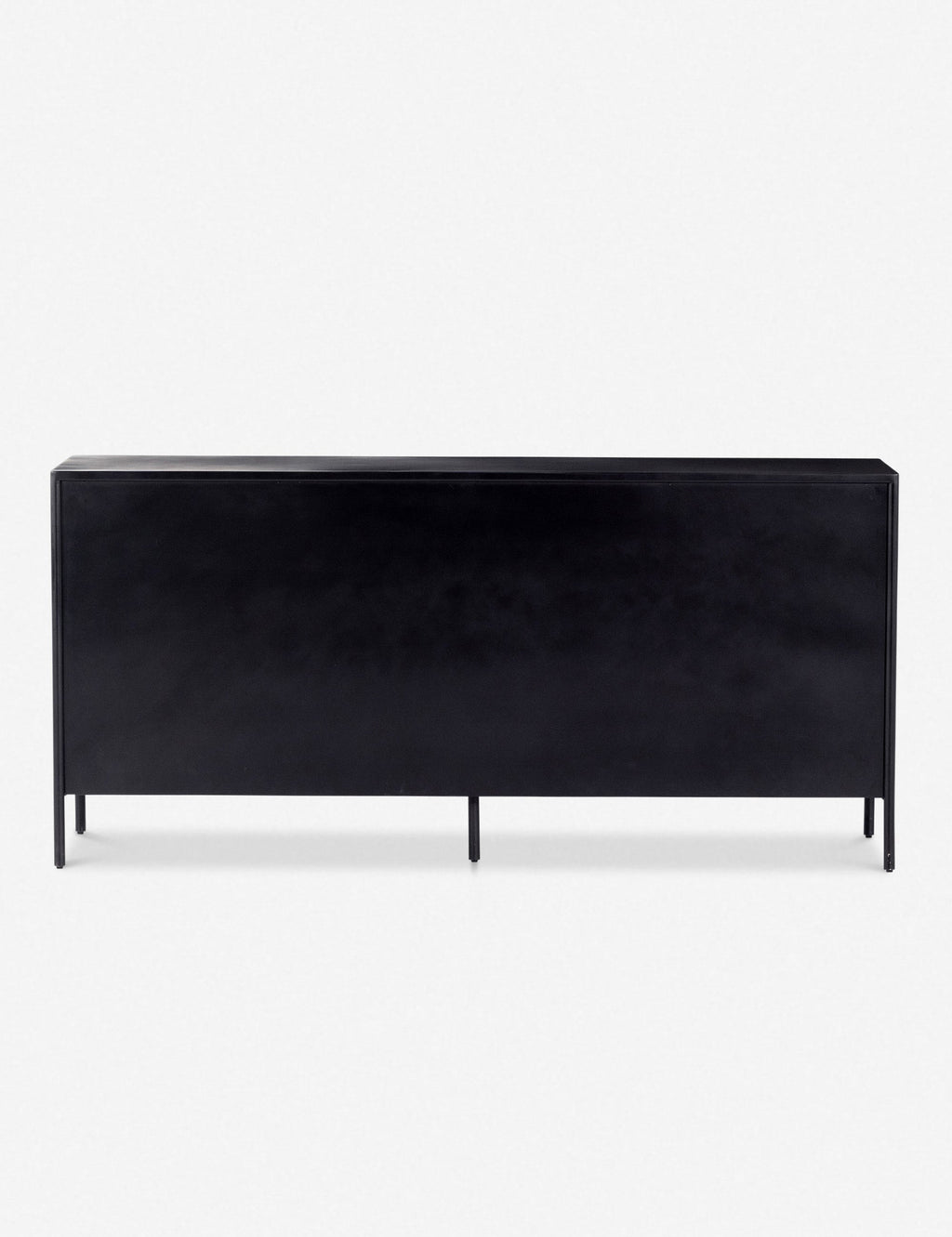 Commode 8 tiroirs - Fer finition noire, au profil épuré, et dotée de ferrures en bronze pour un look industriel propre et soigné avec