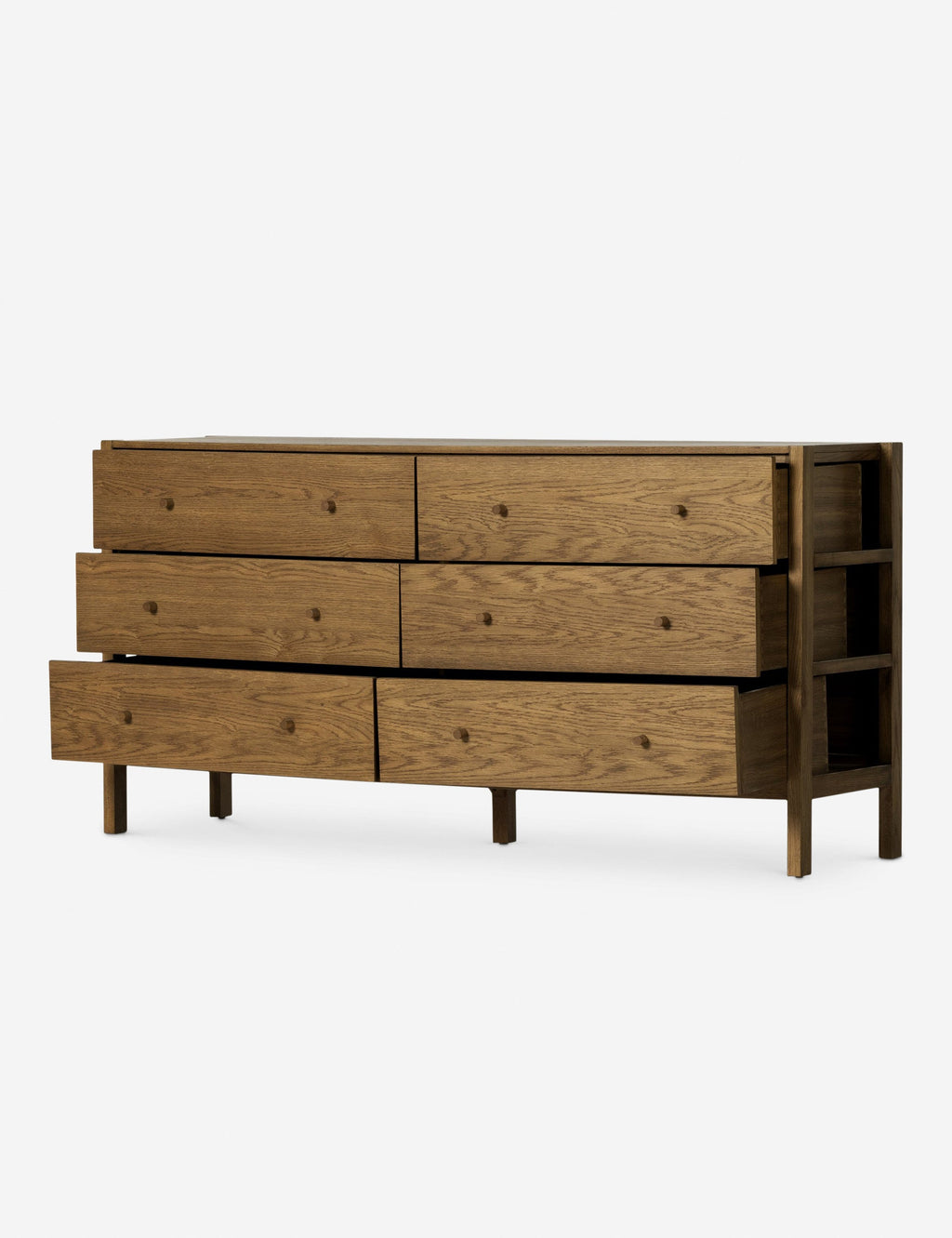 Commode - Avec son cadre apparent et ses lignes minimalistes, cette commode offre une version modernisée du style du milieu du siècle dernier