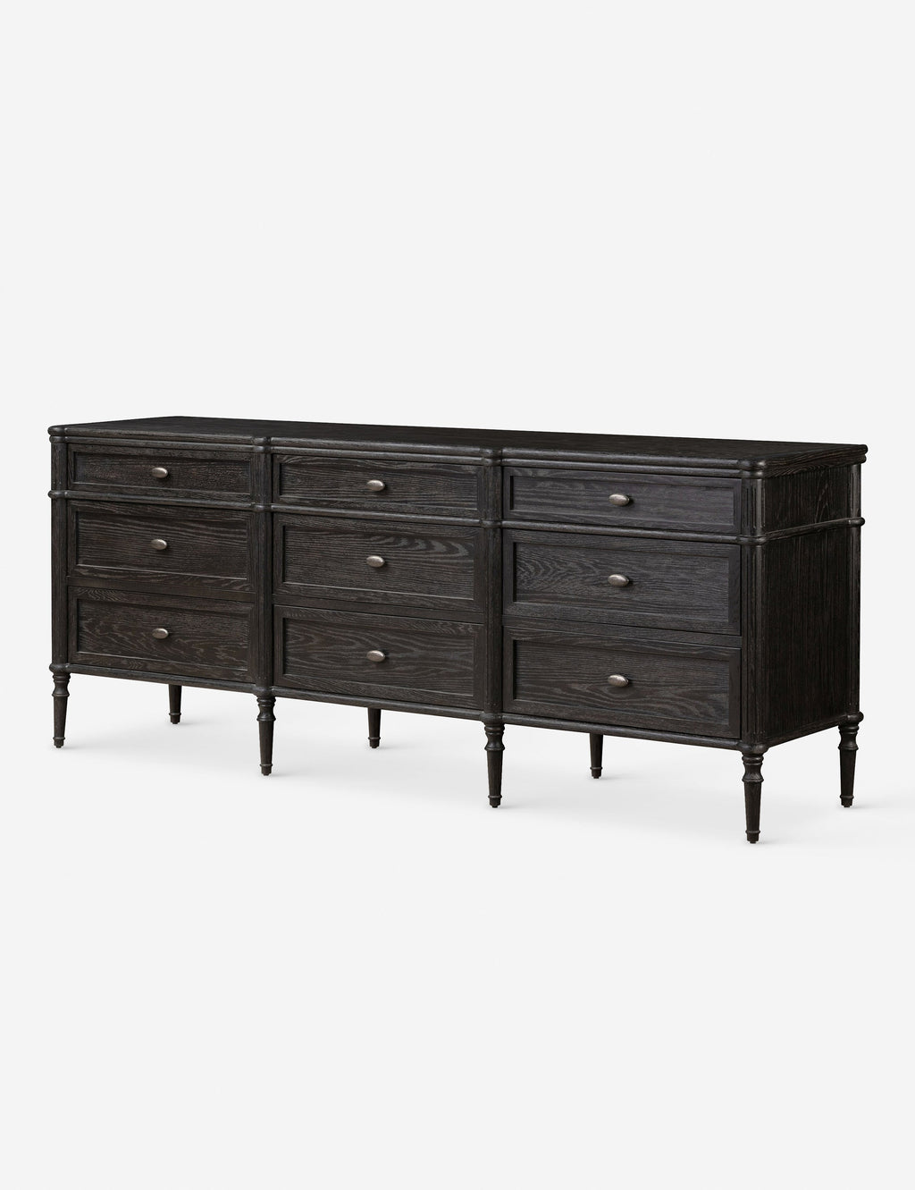 Commode à 9 tiroirs - Le style traditionnel rencontre l'attrait moderne dans cette commode d'inspiration européenne vintage