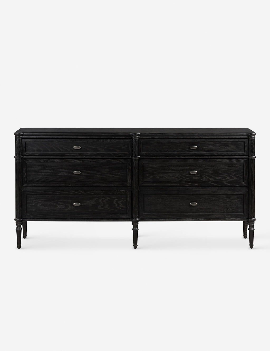 Commode à 6 tiroirs - Le style traditionnel rencontre l'attrait moderne dans cette commode d'inspiration européenne vintage