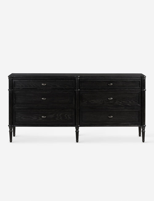 Commode à 6 tiroirs - Le style traditionnel rencontre l'attrait moderne dans cette commode d'inspiration européenne vintage