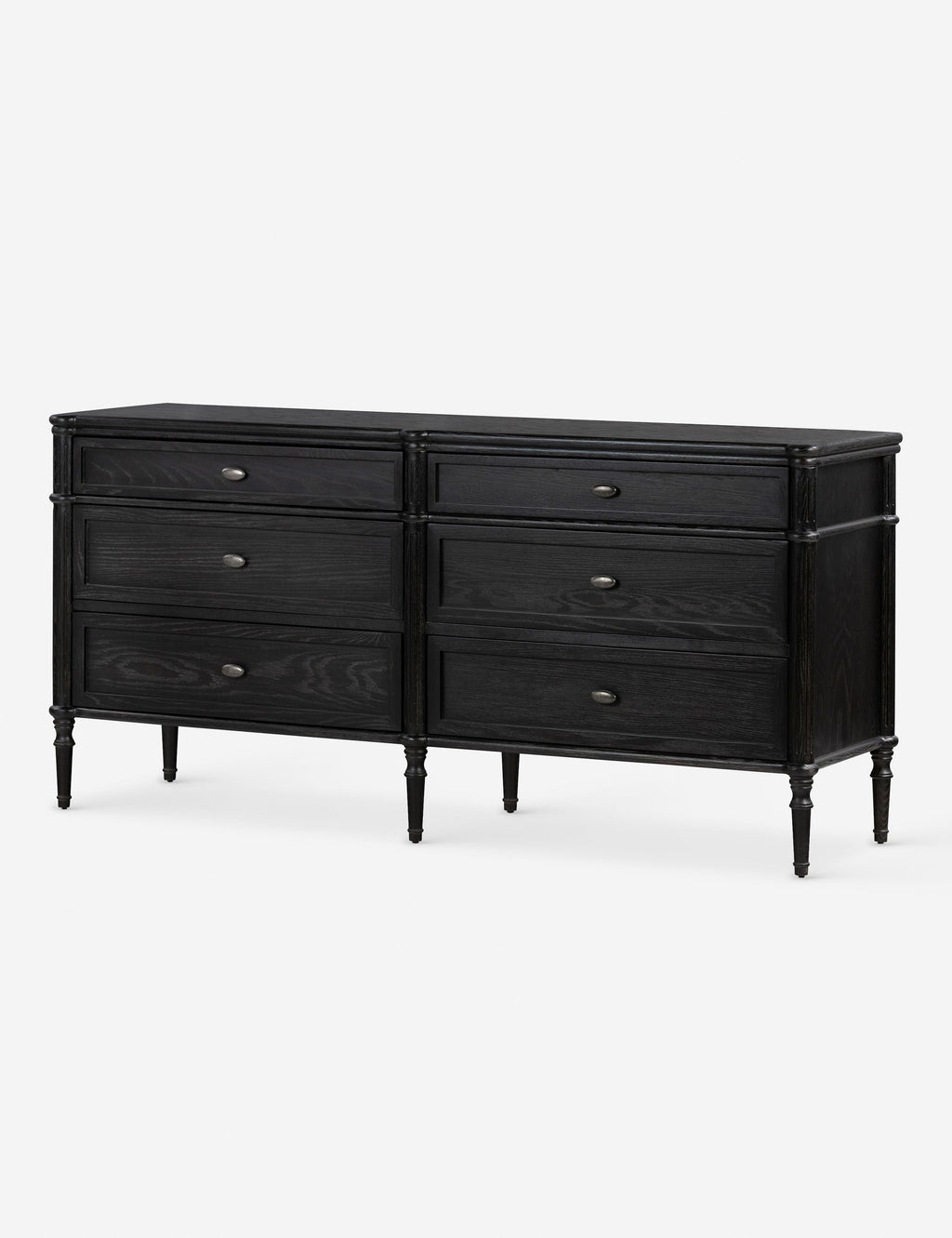 Commode à 6 tiroirs - Le style traditionnel rencontre l'attrait moderne dans cette commode d'inspiration européenne vintage