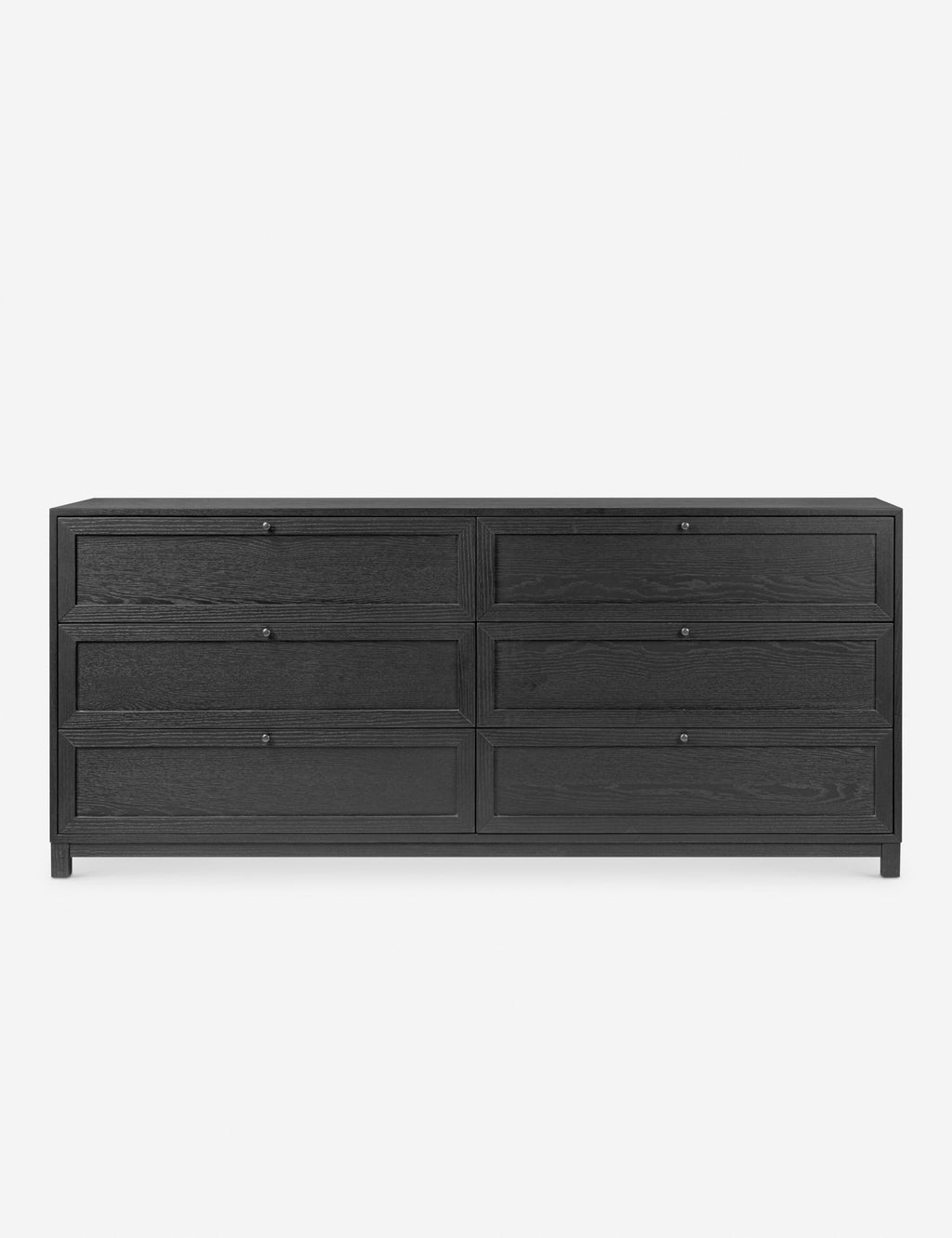 Commode à 6 tiroirs – Une commode de transition revêtue de chêne pour un impact intemporel