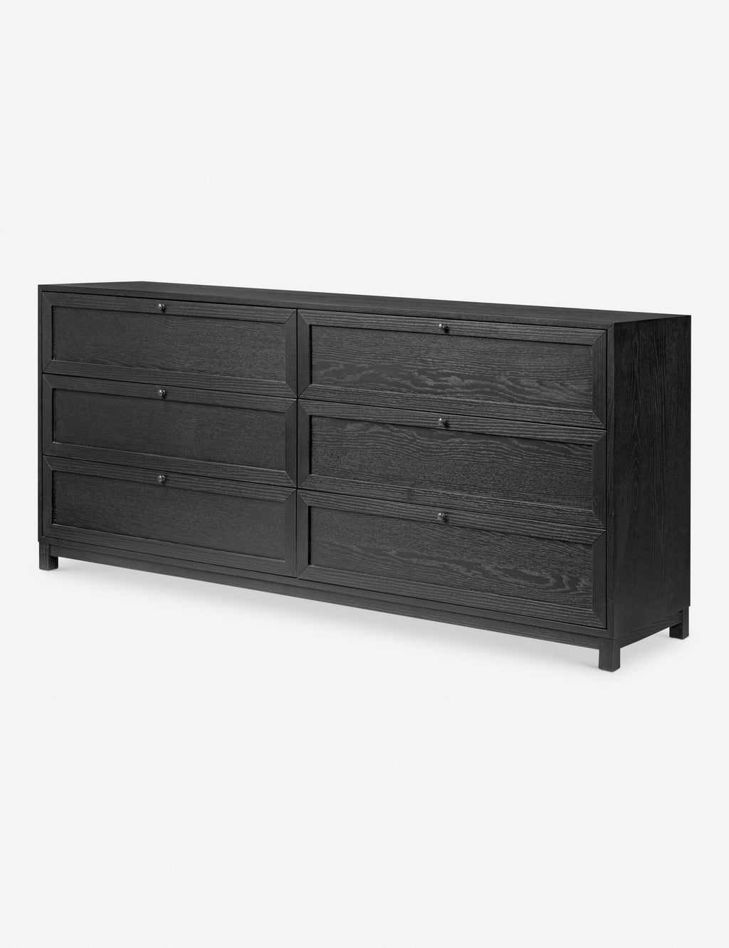 Commode à 6 tiroirs – Une commode de transition revêtue de chêne pour un impact intemporel