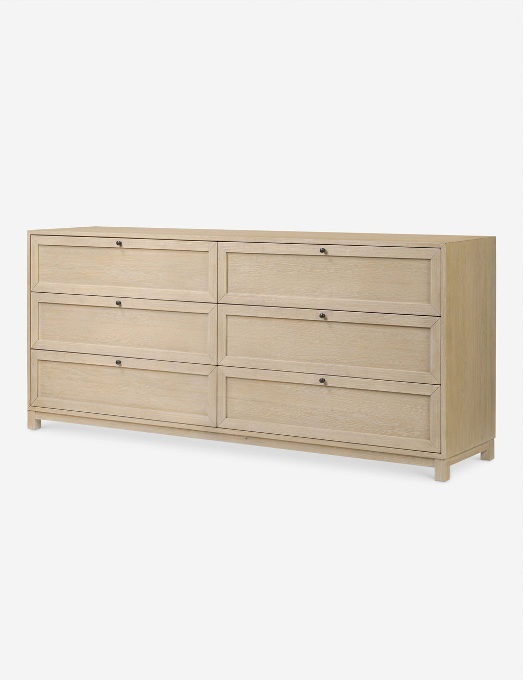Commode à 6 tiroirs – Une commode de transition revêtue de chêne pour un impact intemporel