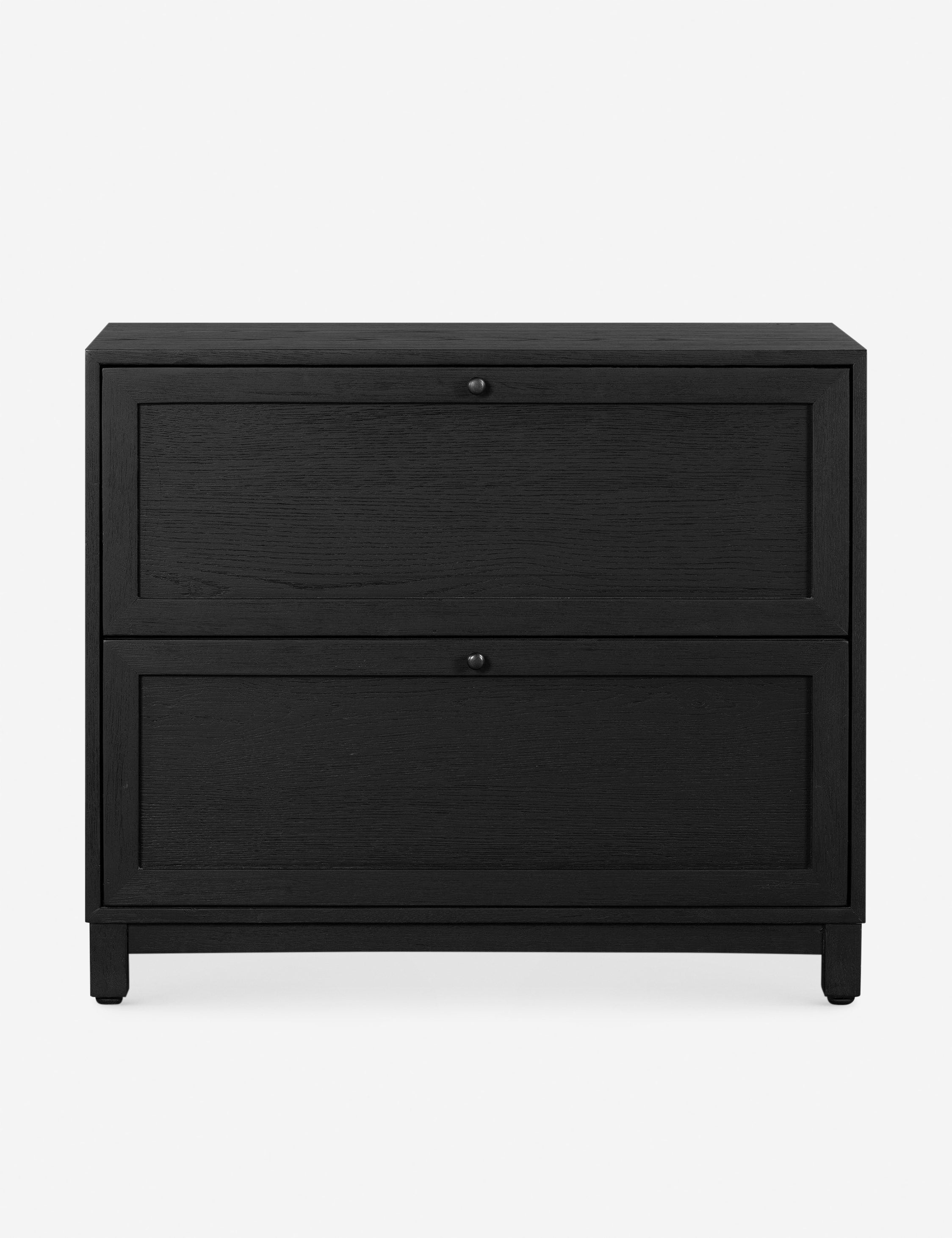 Table de chevet - Une table de chevet de style transitionnel en chêne pour un impact intemporel