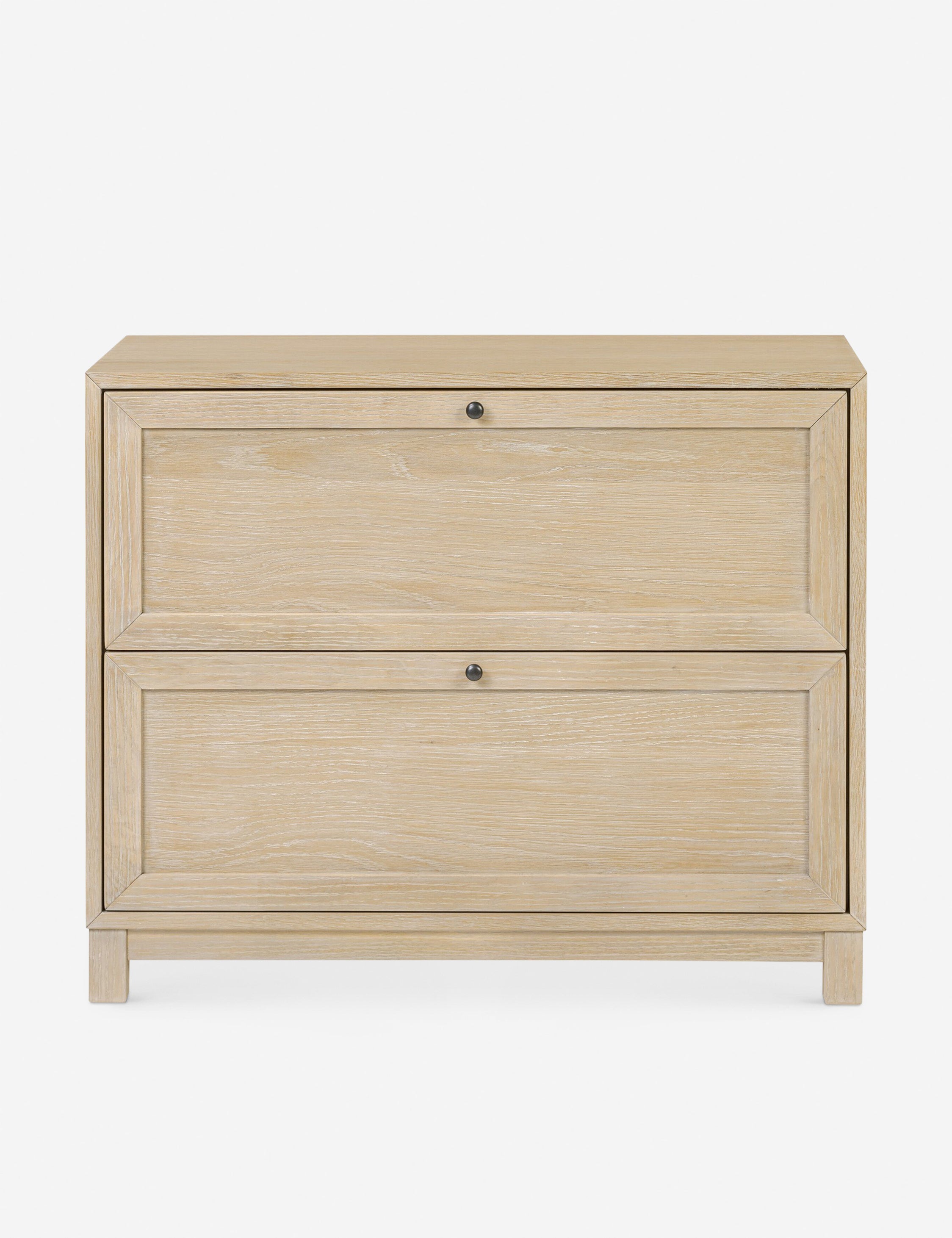 Table de chevet - Une table de chevet de style transitionnel en chêne pour un impact intemporel