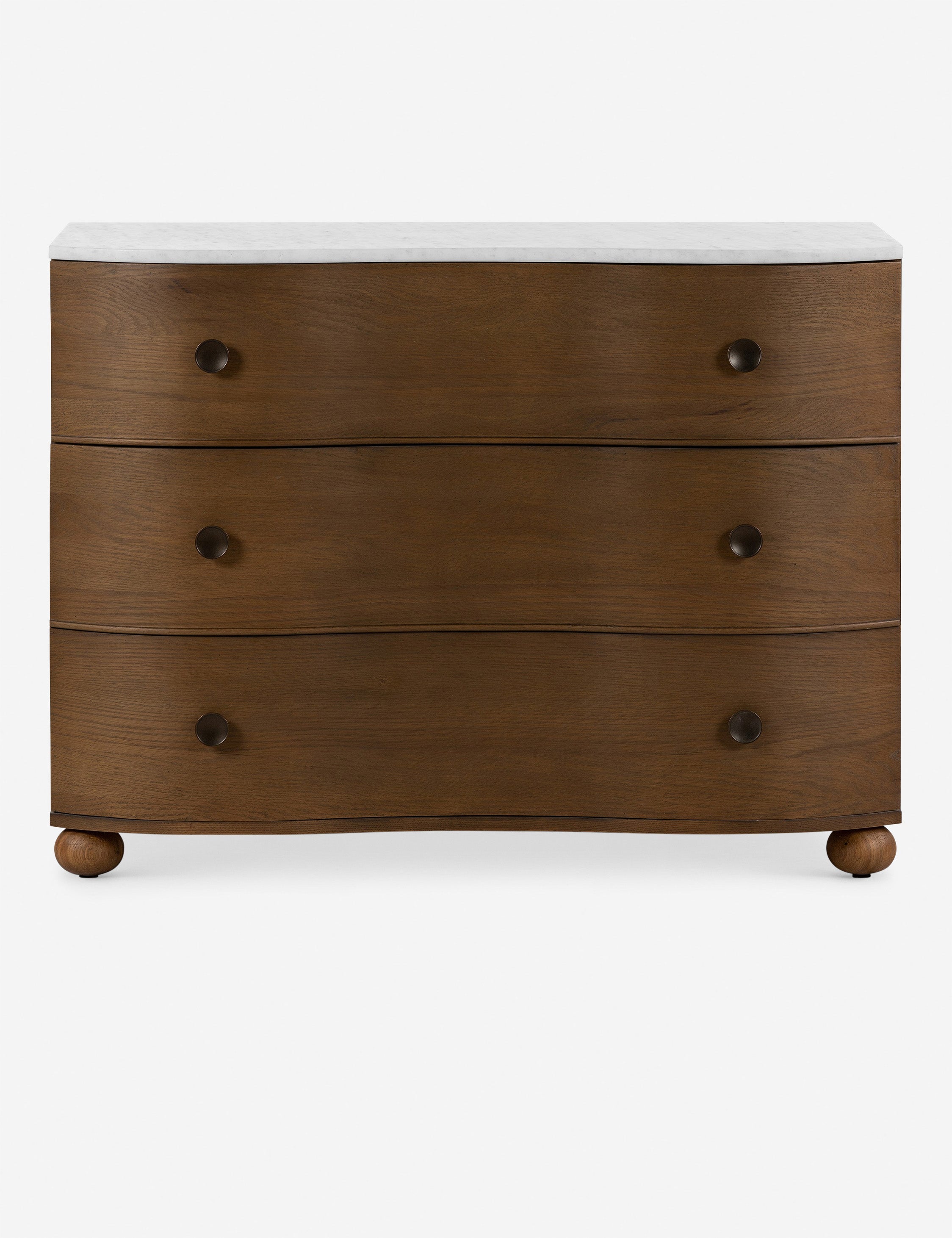 Commode - La commode Amherst s'inspire des styles européens anciens et les insuffle dans un design luxueux aux matériaux mélangés