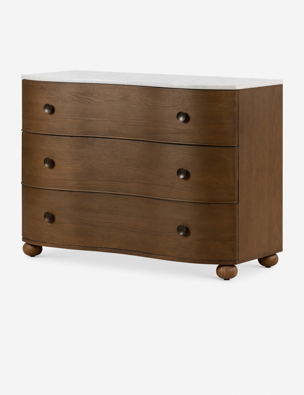 Commode - La commode Amherst s'inspire des styles européens anciens et les insuffle dans un design luxueux aux matériaux mélangés