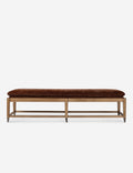 Banc - Ce banc présente un design rétro, ses six pieds étant munis de roulettes en laiton.