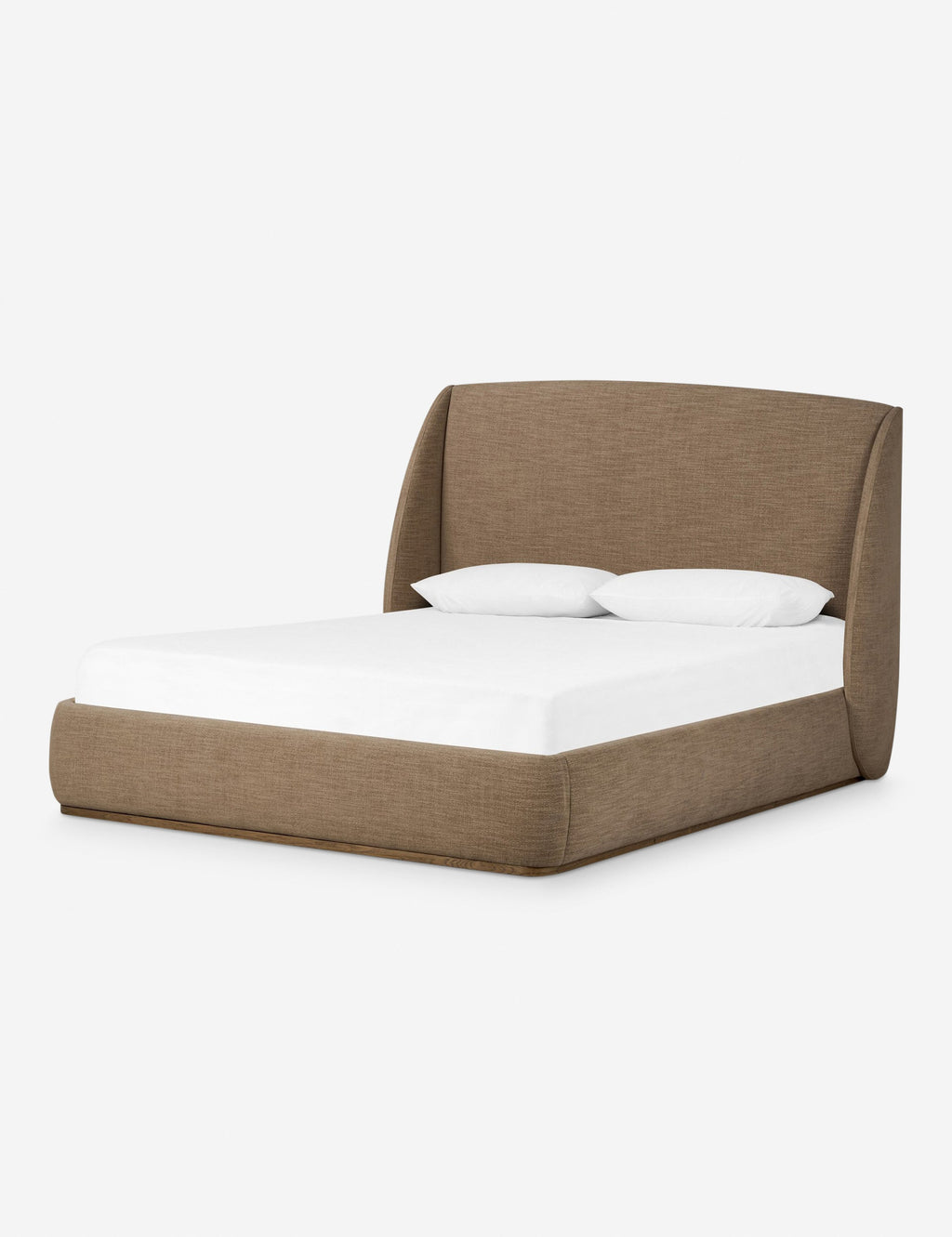 Lit plateforme - Le lit Bacote vous enveloppe dans le luxe discret de sa silhouette à oreilles.