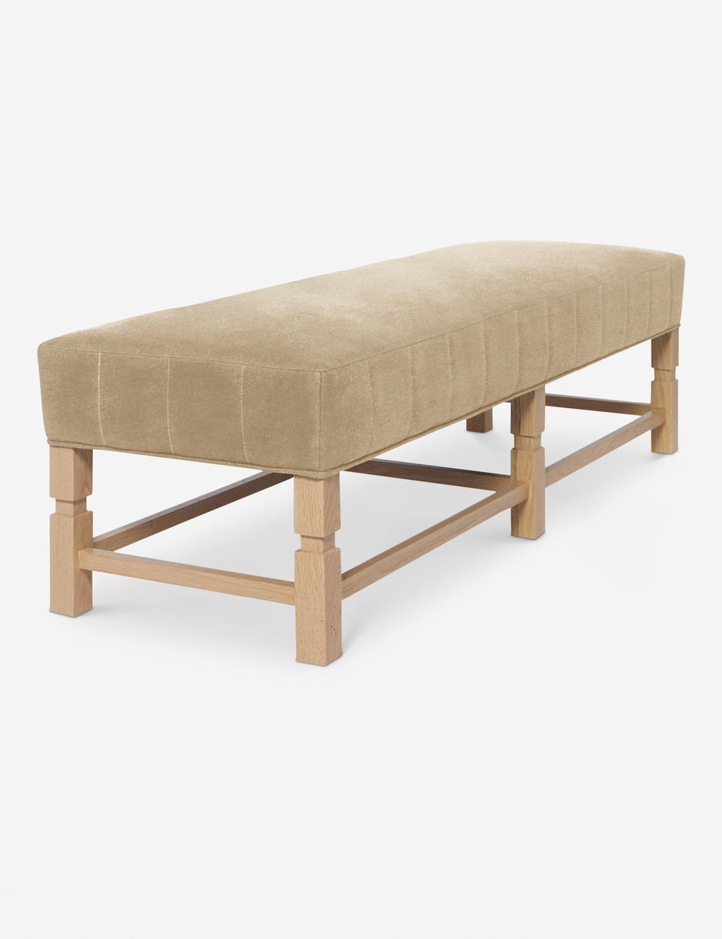 Banc – Alliant un style sur mesure à des matériaux classiques, ce banc rembourré est l'incarnation du confort intemporel.