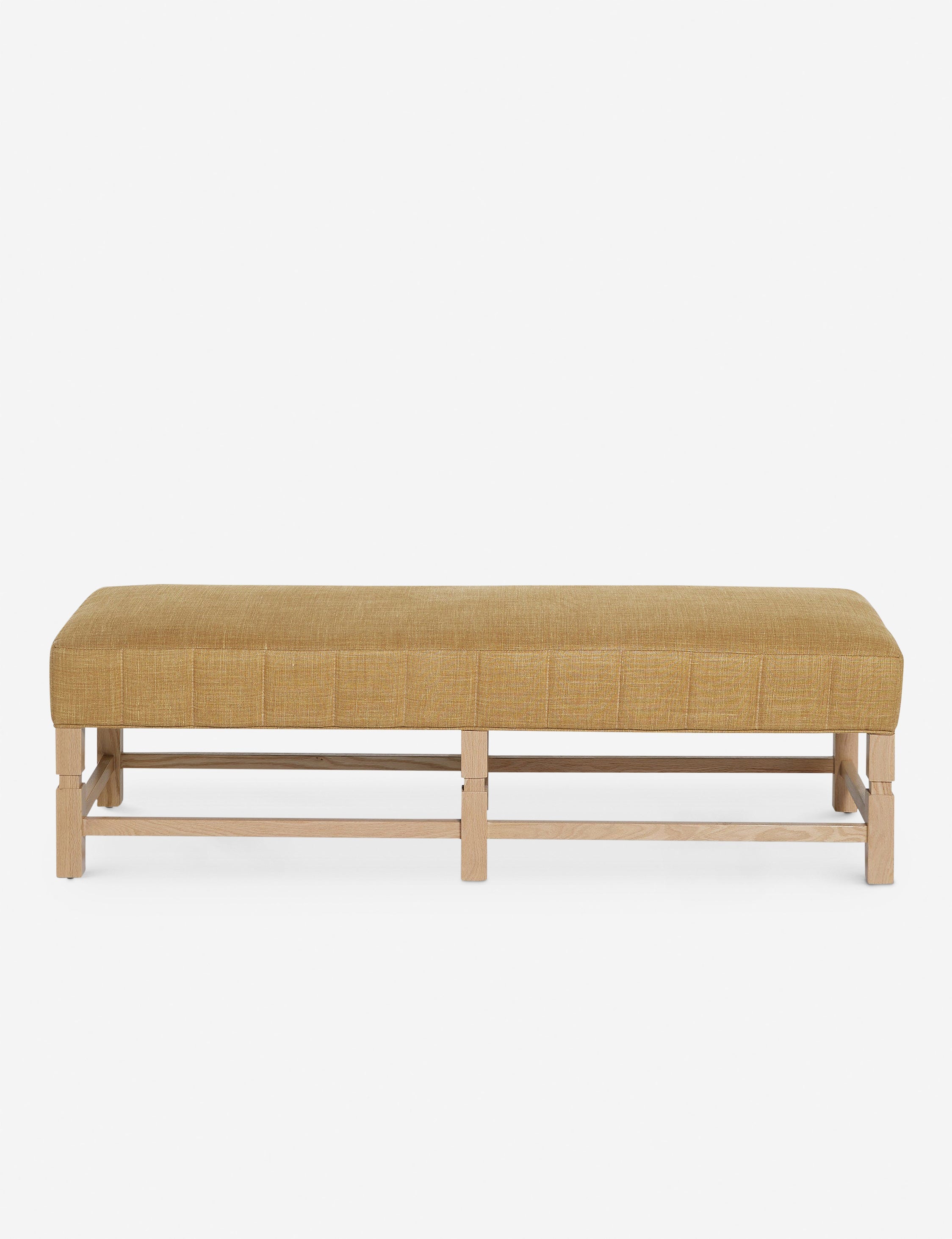 Banc – Alliant un style sur mesure à des matériaux classiques, ce banc rembourré est l'incarnation du confort intemporel.