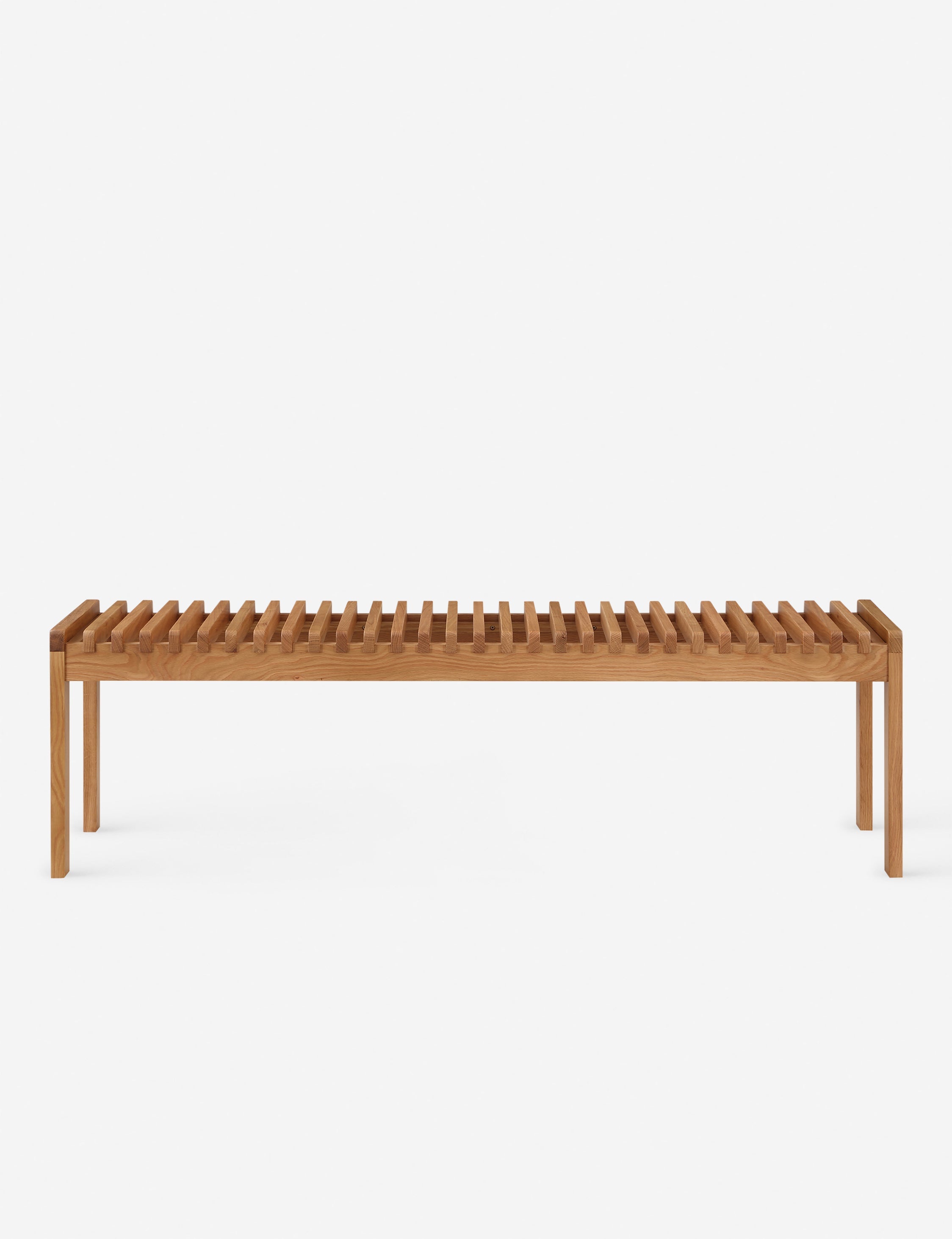 Banc - Apportez une chaleur naturelle et texturée à la pièce avec ce banc polyvalent.