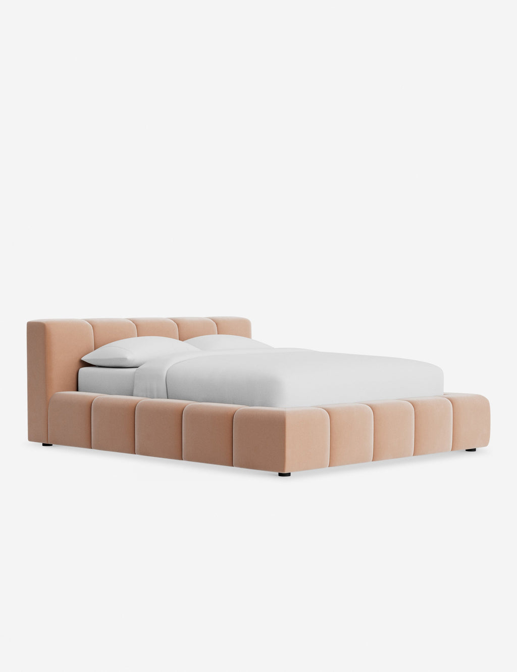 Lit plateforme - Une tête de lit et un pied de lit bas et carrés confèrent unité et équilibre à notre lit