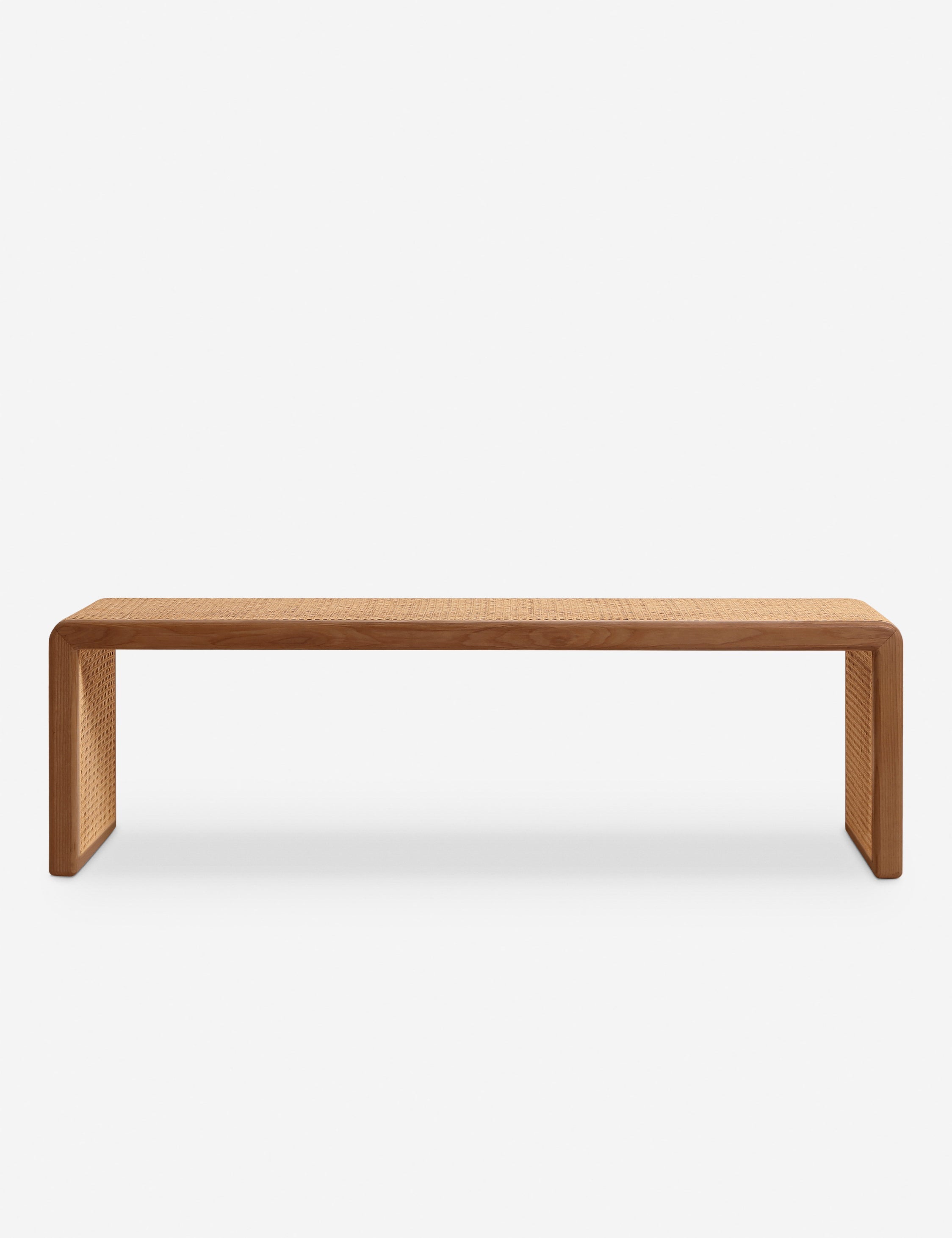 Banc - L'essence d'un espace bien conçu réside dans l'intégration habile de la chaleur, de la texture et des éléments pratiques.