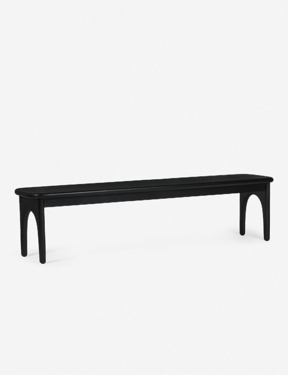 Banc - Des lignes architecturales et des bords arrondis confèrent à ce banc en bois de frêne un attrait doux et rustique.