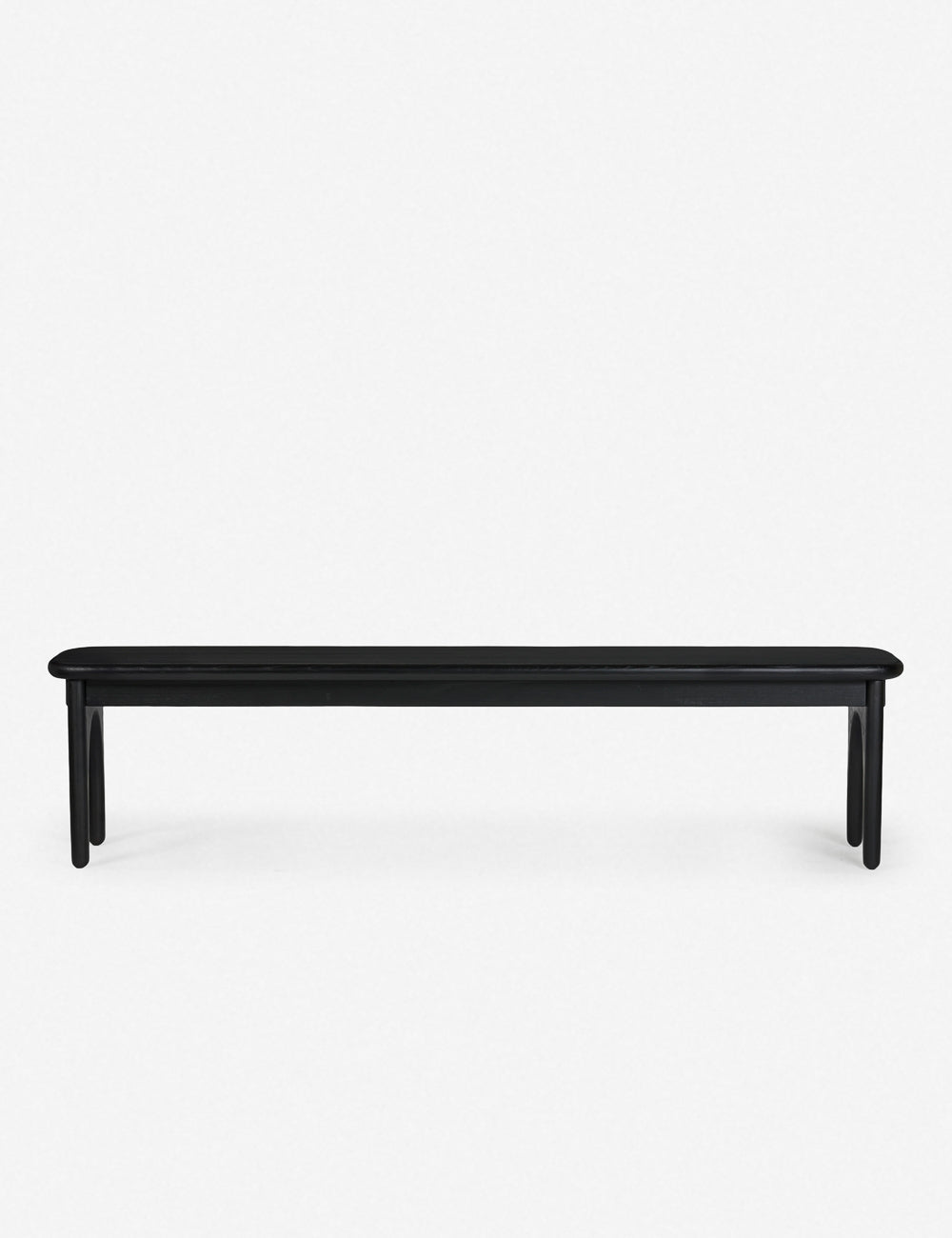 Banc - Des lignes architecturales et des bords arrondis confèrent à ce banc en bois de frêne un attrait doux et rustique.