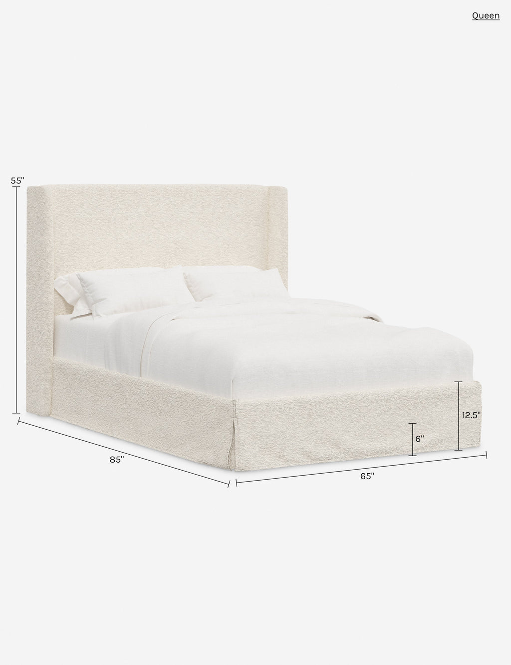Lit déhoussable - Apportez une touche à votre chambre avec le lit Adara