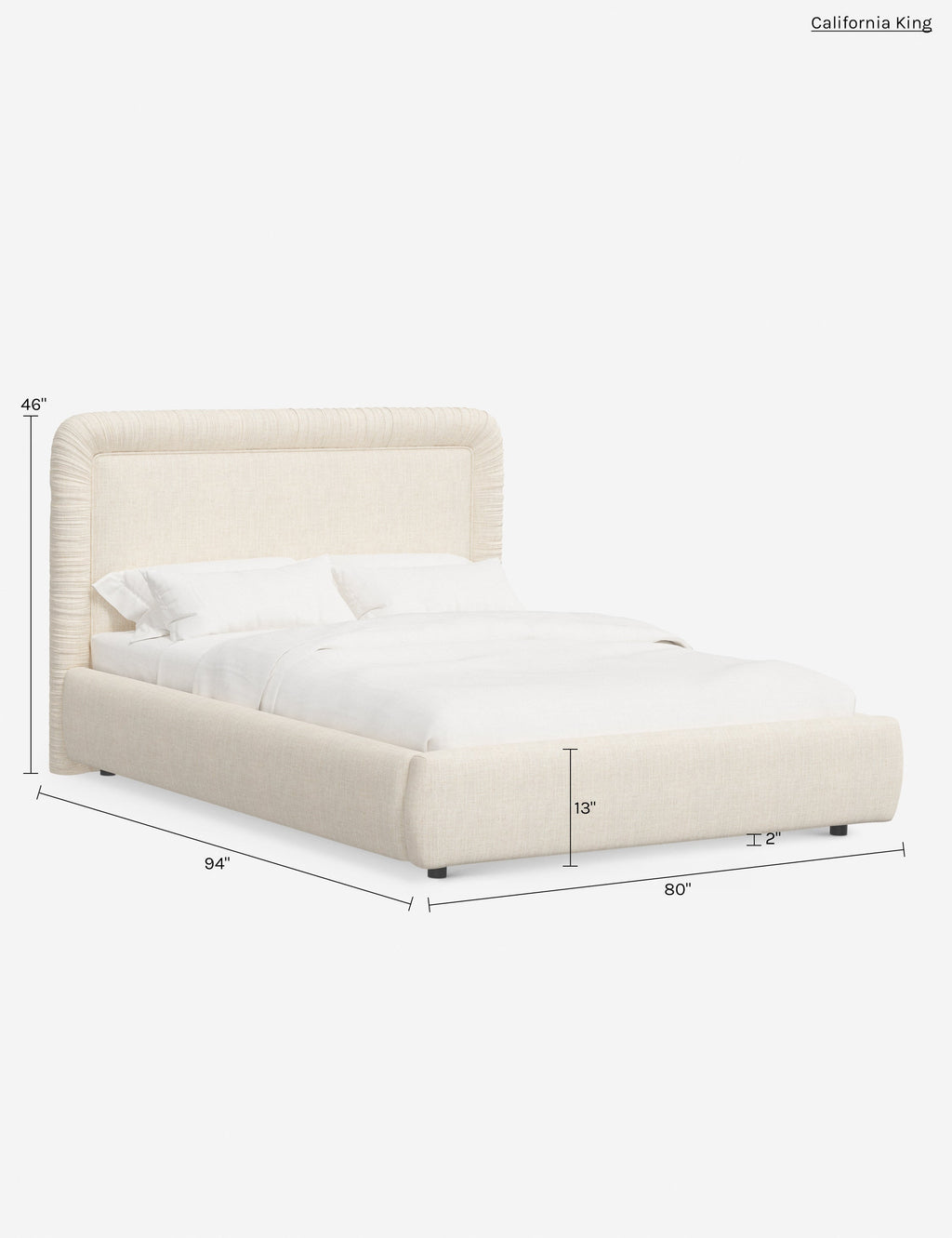 Lit plateforme – Des touches classiques rencontrent des lignes modernes dans le lit