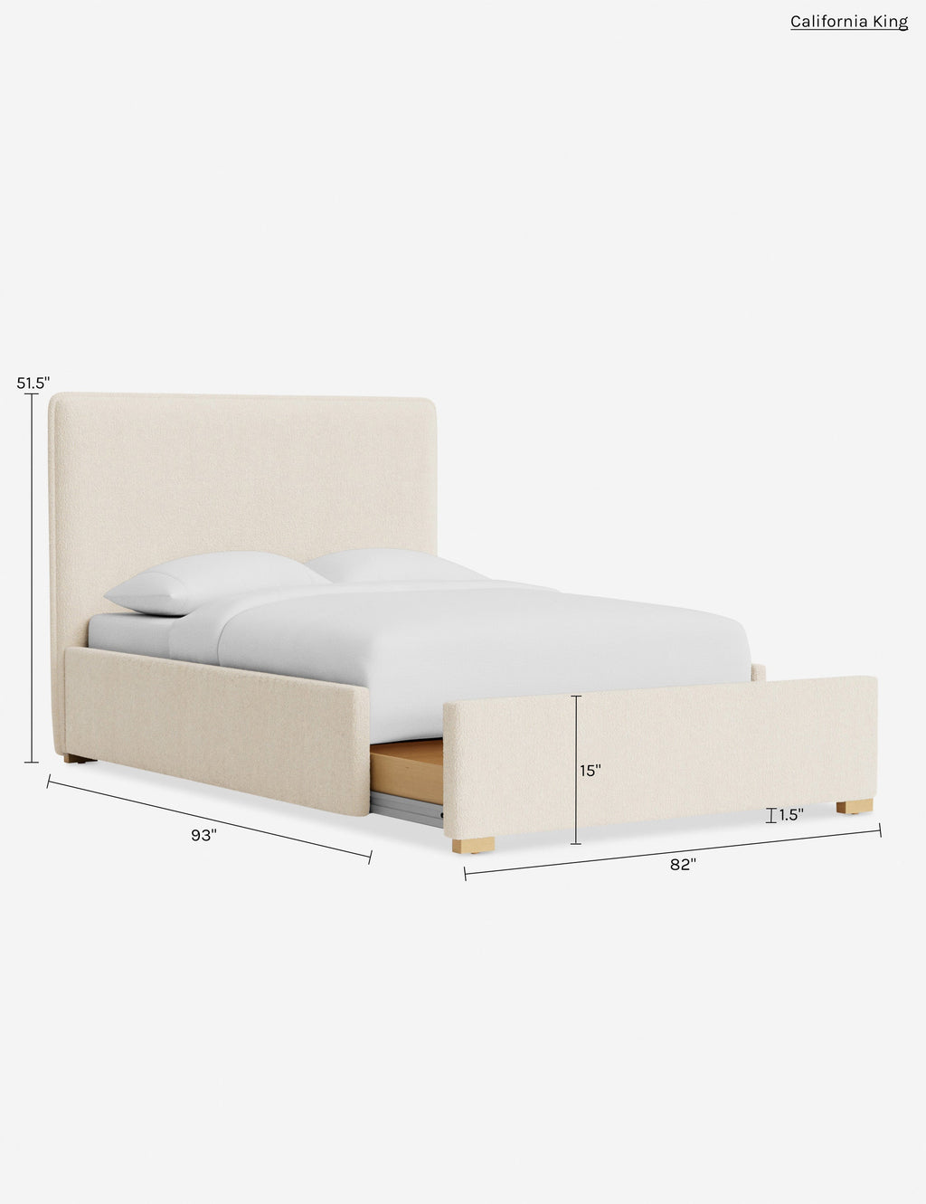 Lit - Le lit allie des lignes douces à une simplicité épurée pour un style à la fois ancré et raffiné