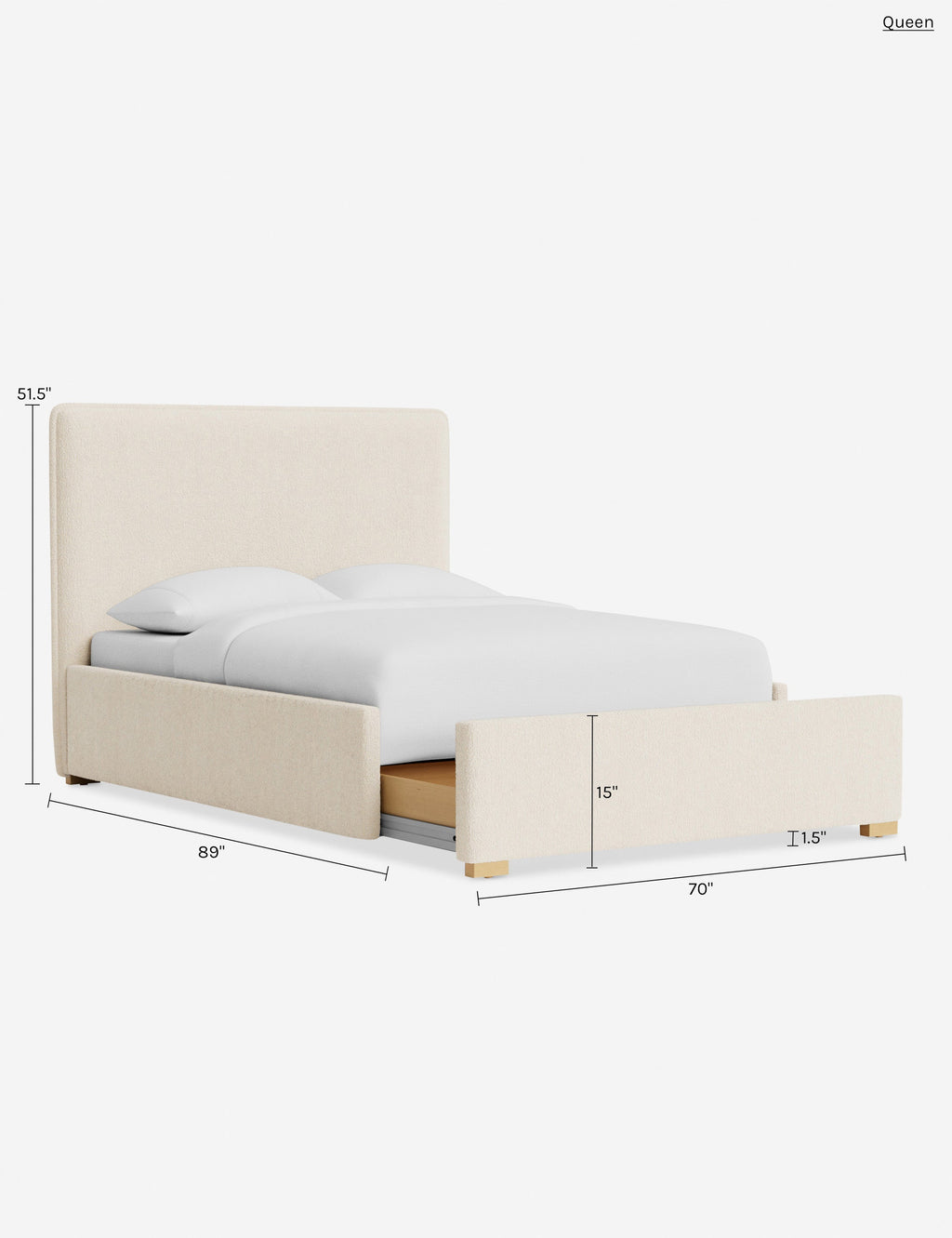 Lit - Le lit allie des lignes douces à une simplicité épurée pour un style à la fois ancré et raffiné