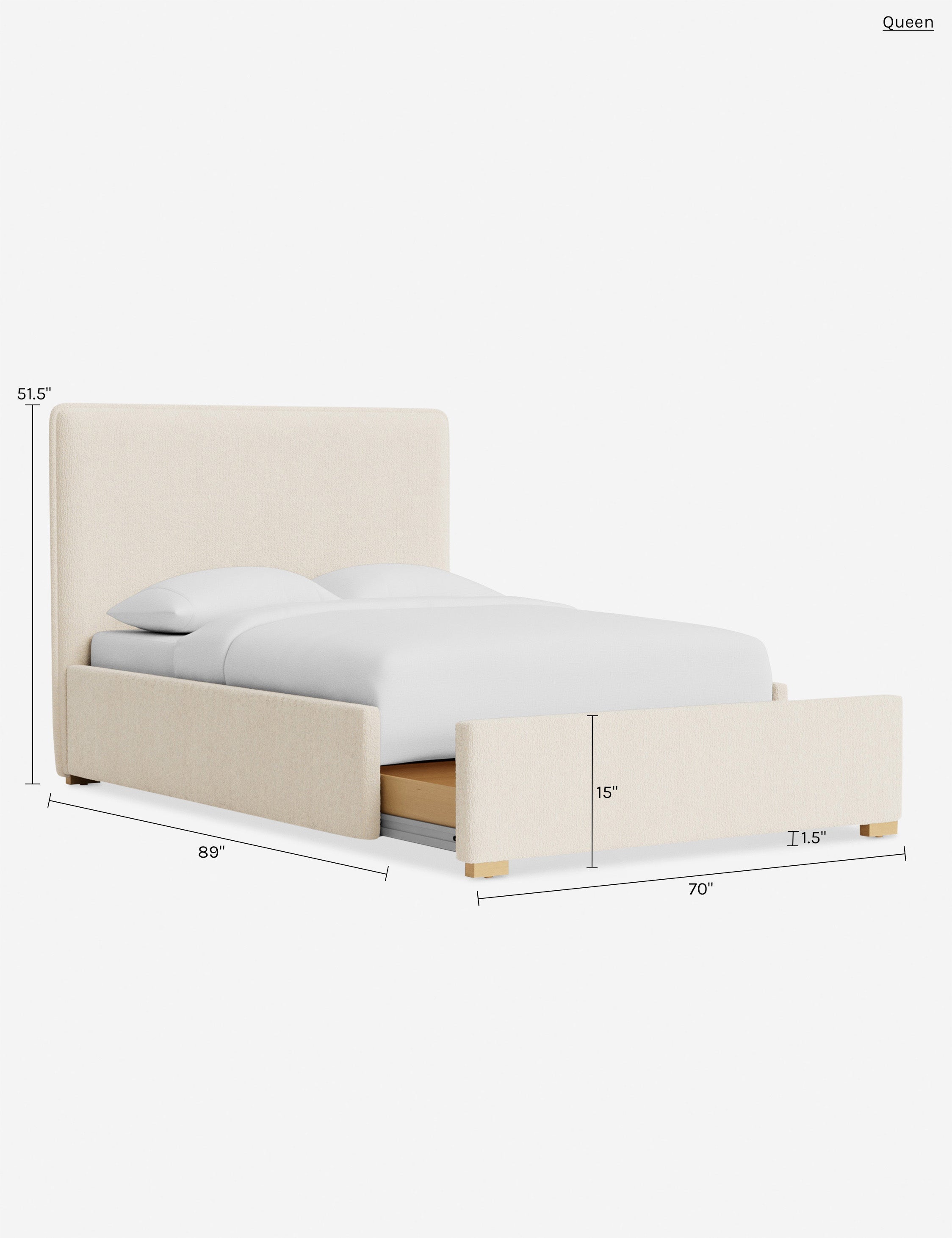 Lit - Le lit allie des lignes douces à une simplicité épurée pour un style à la fois ancré et raffiné