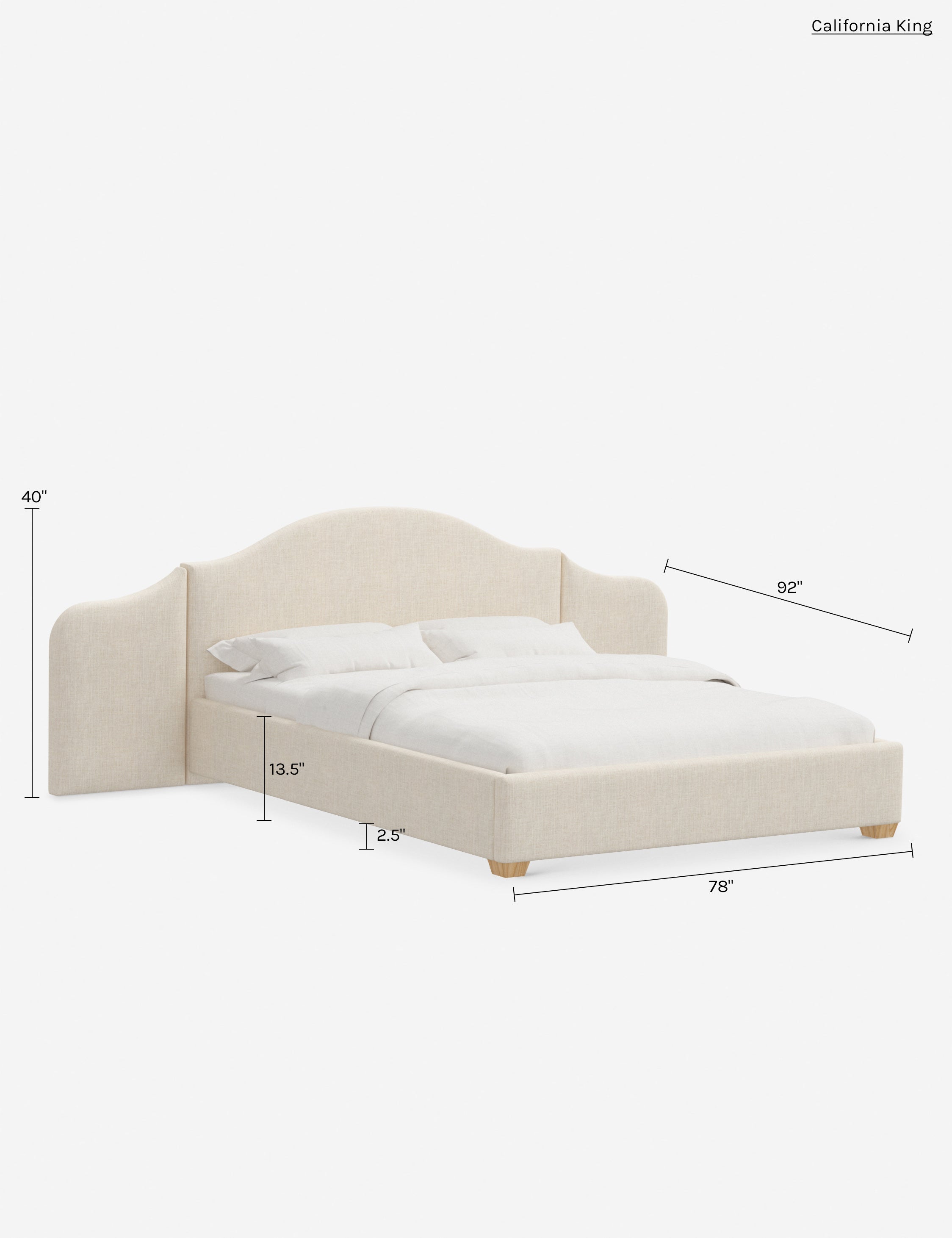 Lit plateforme avec tête de lit prolongée - Notre lit crée un espace parfait pour le repos et la tranquillité