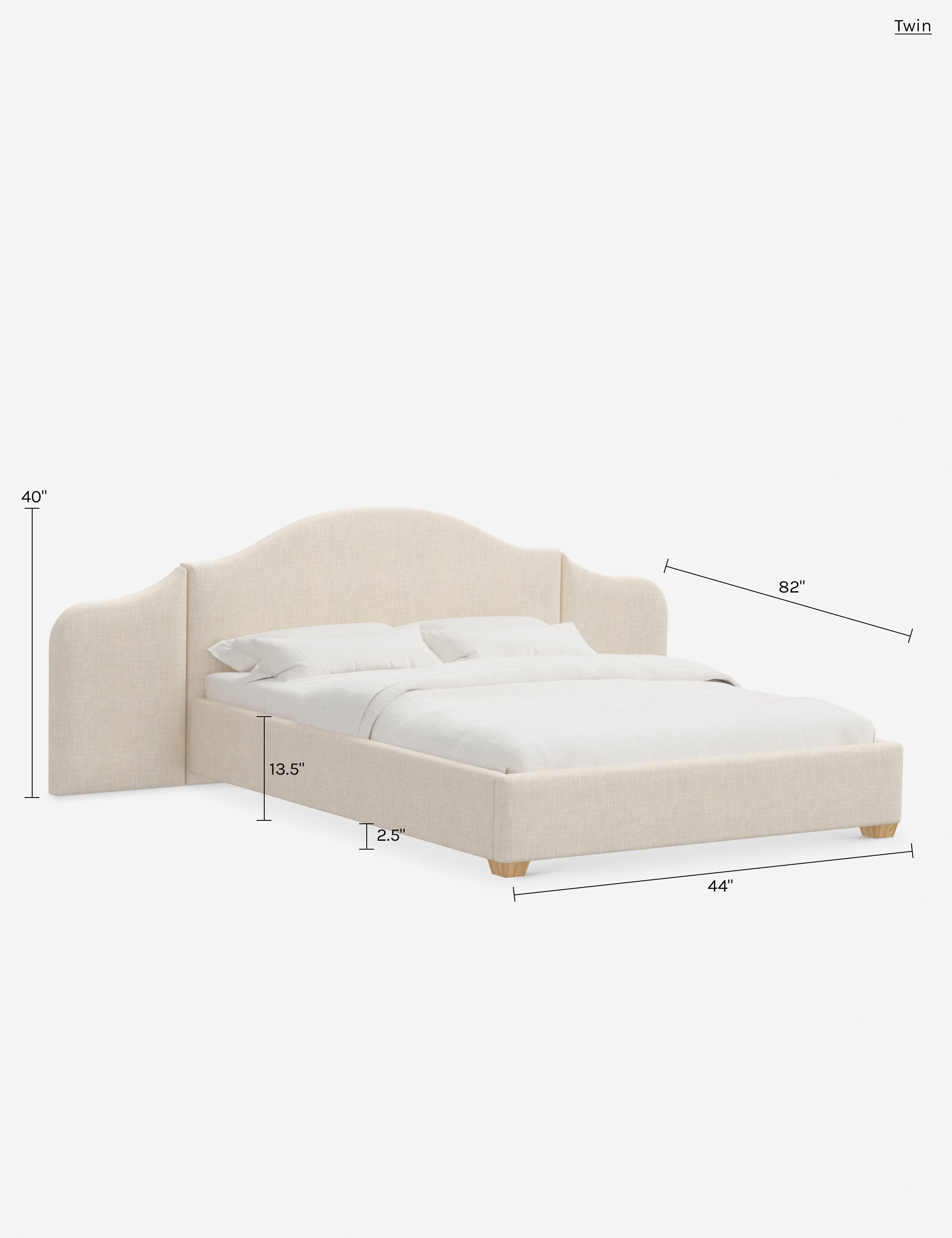 Lit plateforme avec tête de lit prolongée - Notre lit crée un espace parfait pour le repos et la tranquillité