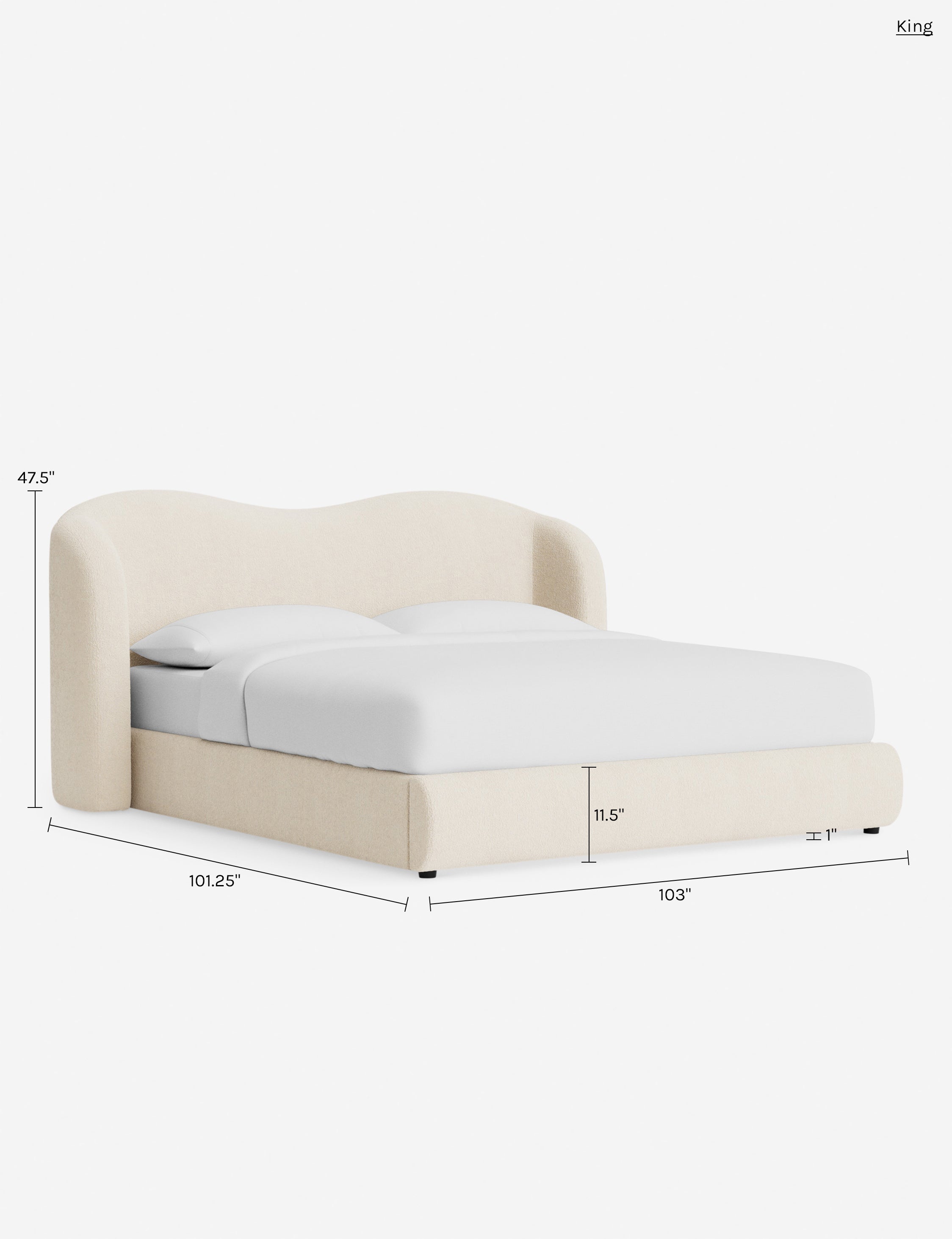 Lit plateforme - allie design raffiné et confort douillet