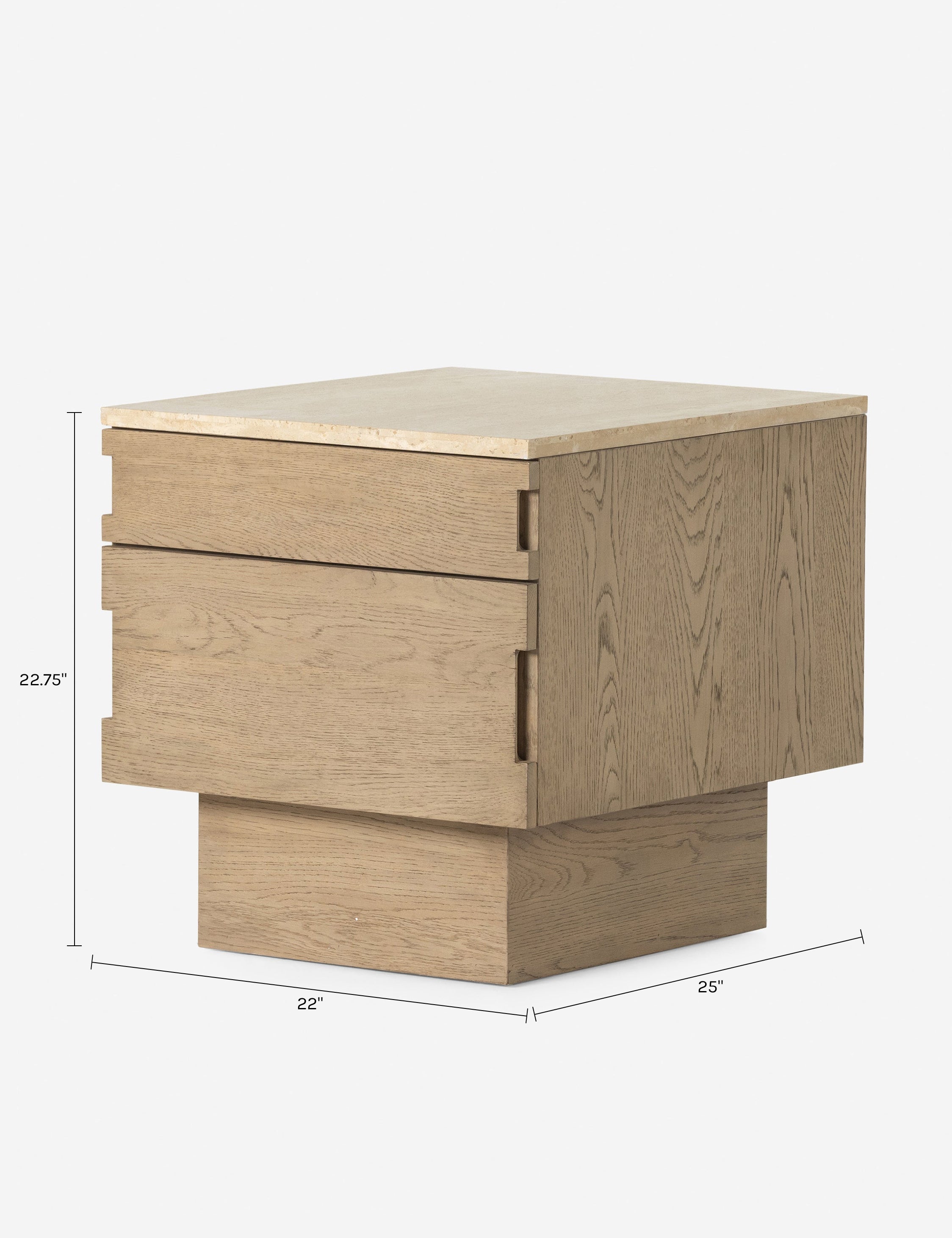 Table de chevet - Ancrez votre chambre à coucher dans l'élégance quotidienne avec la table de chevet Brecken.