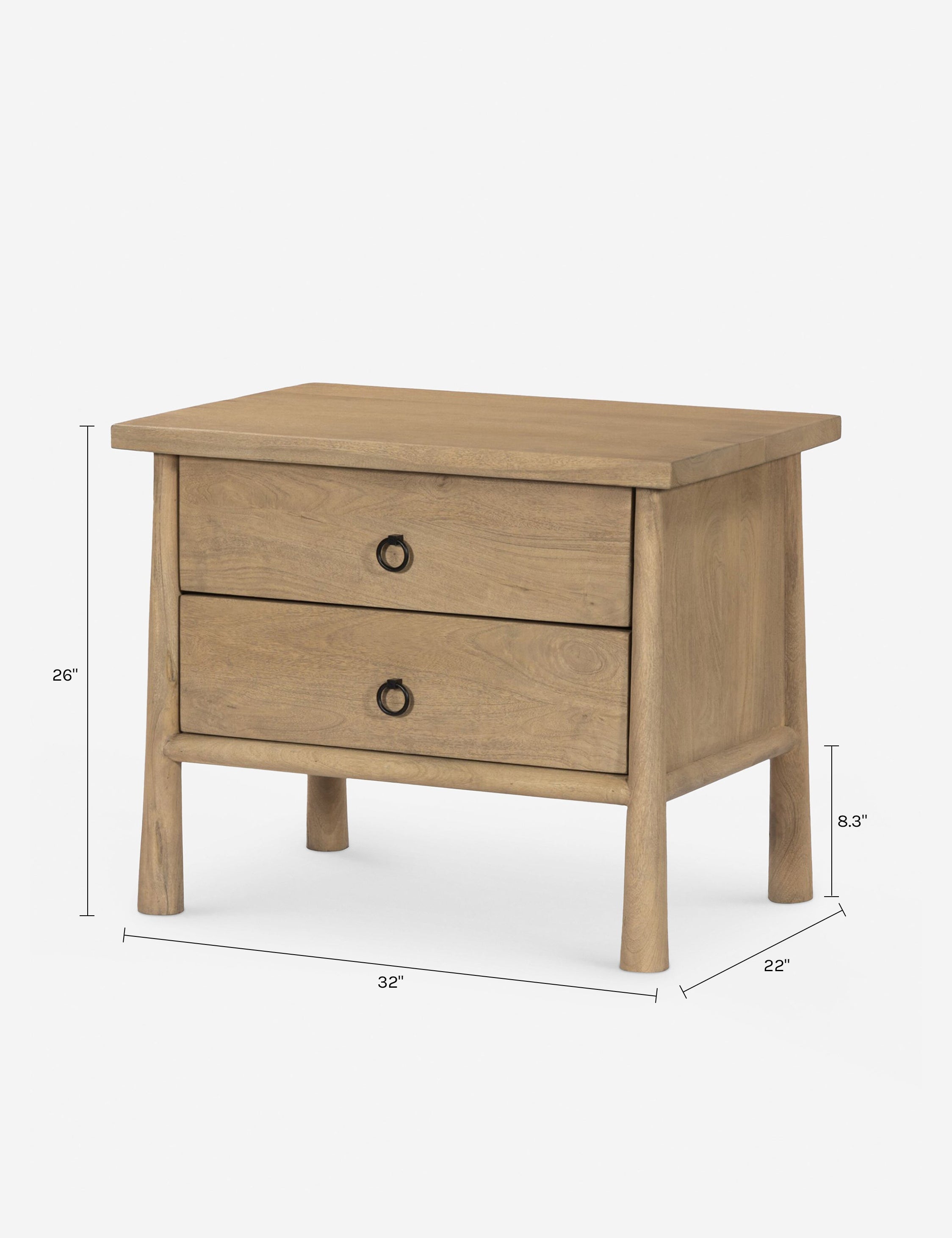 Table de chevet - La table de chevet arbore un look vintage avec une touche moderne