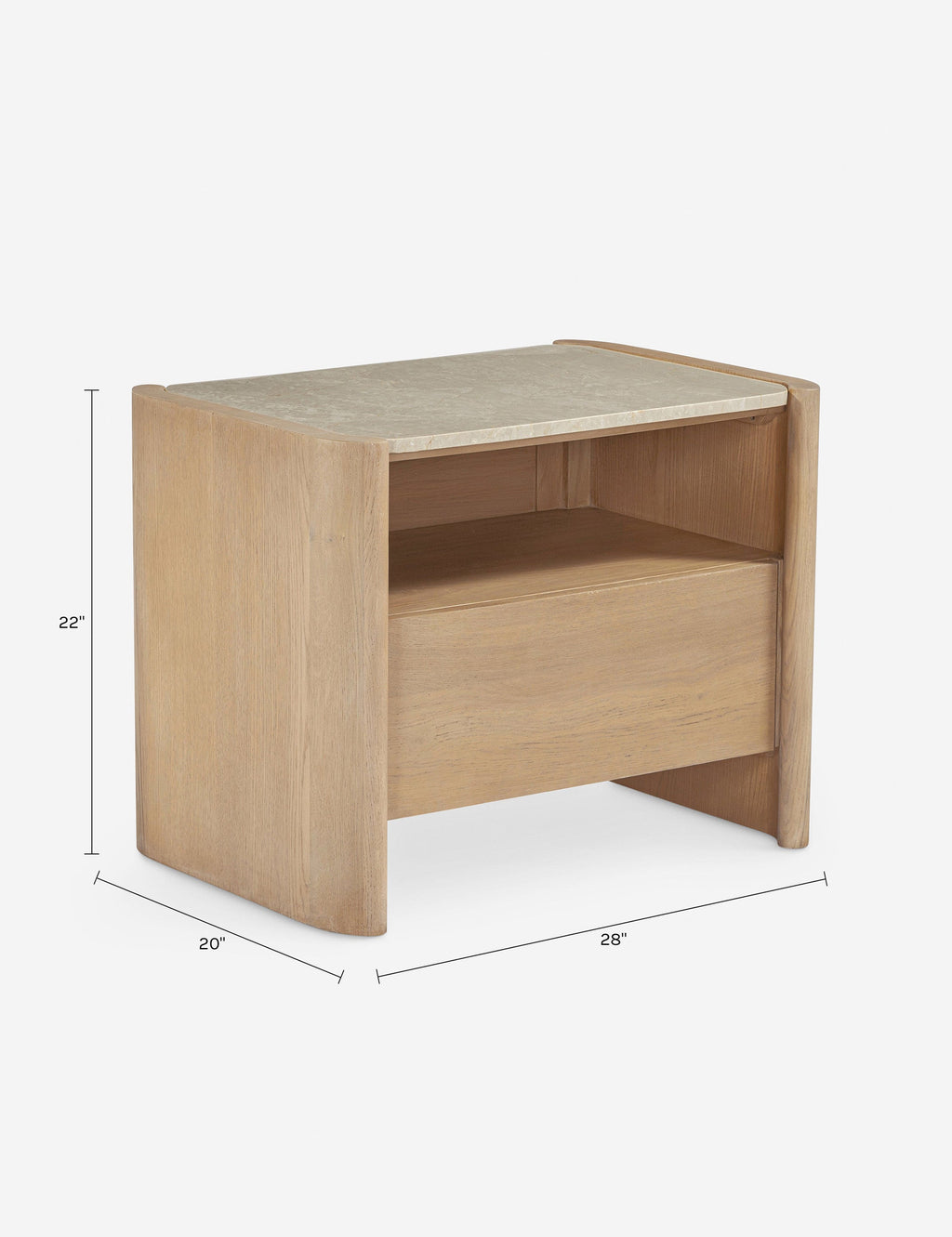 Table de chevet - La table de chevet apporte un style scandinave moderne à votre chevet
