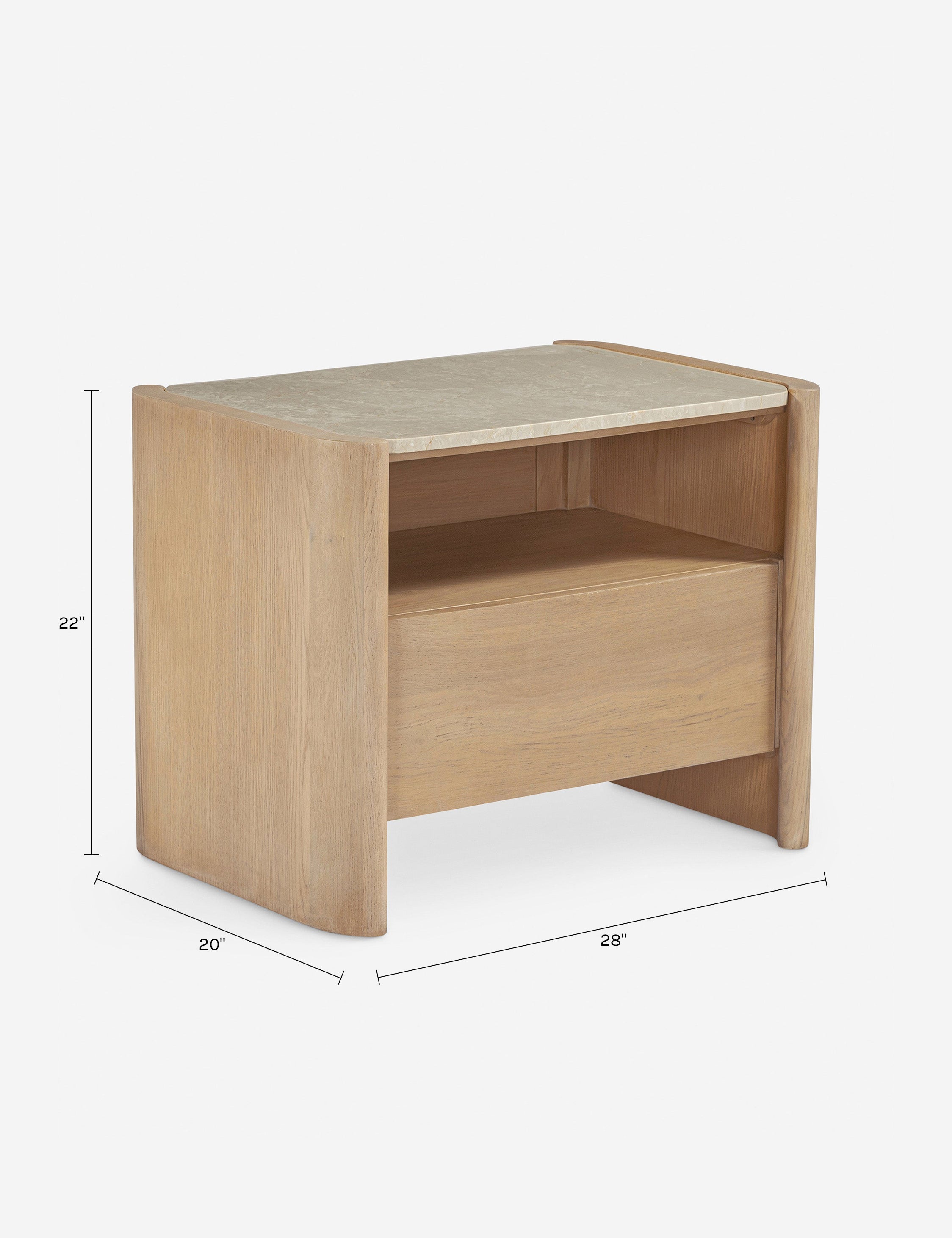 Table de chevet - La table de chevet apporte un style scandinave moderne à votre chevet