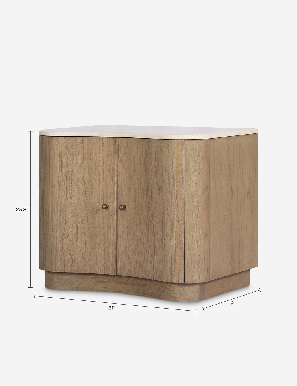 Table de chevet - La table de chevet apporte des formes sculpturales et une texture organique à votre chambre