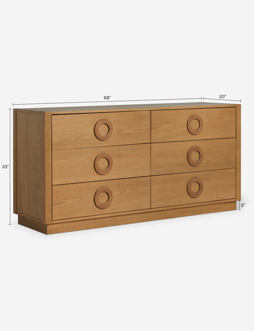Commode à 6 tiroirs – Notre commode apporte une forme moderne et chaleureuse à la chambre