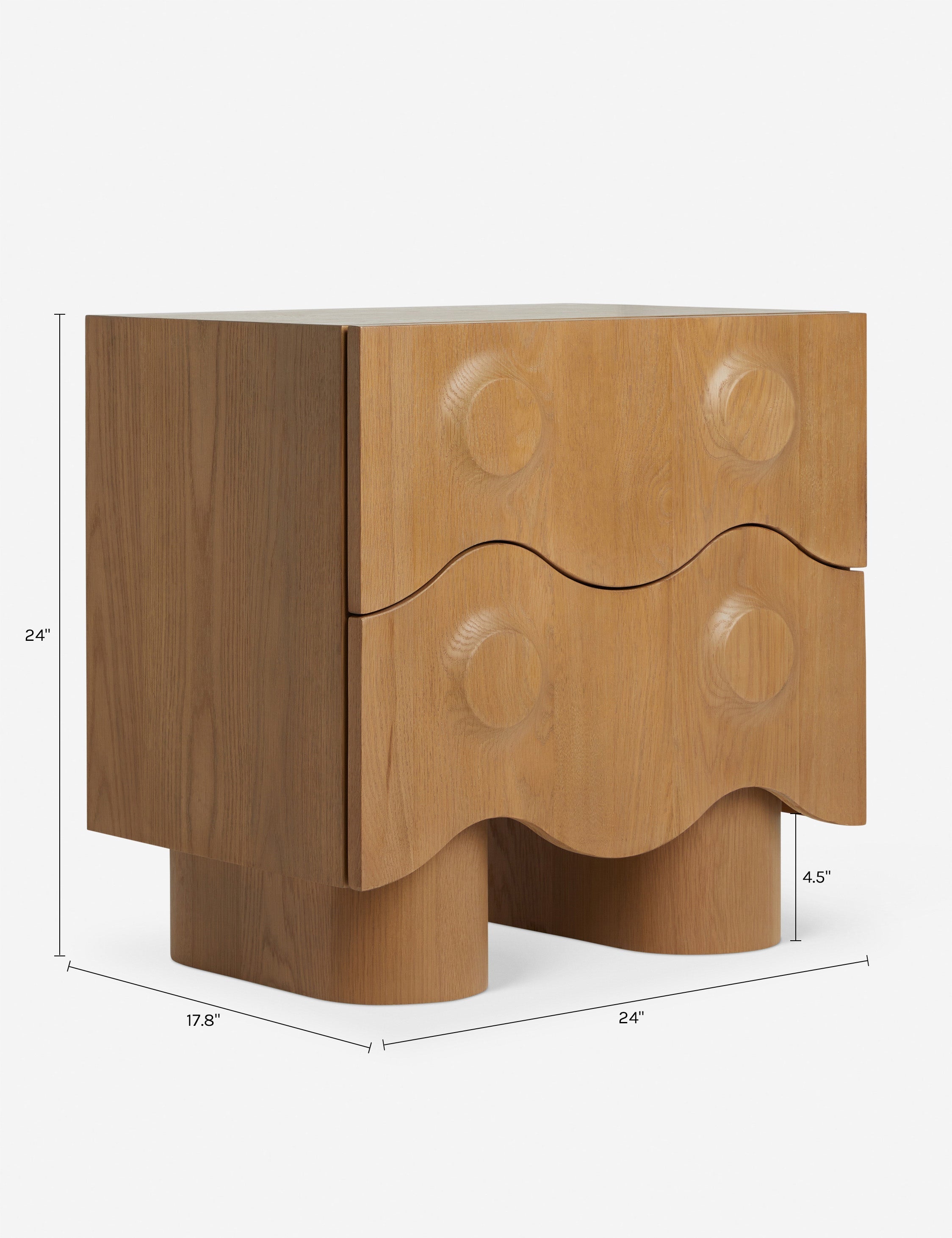 Table de chevet - Notre table de chevet apporte des détails sculpturaux à votre chevet