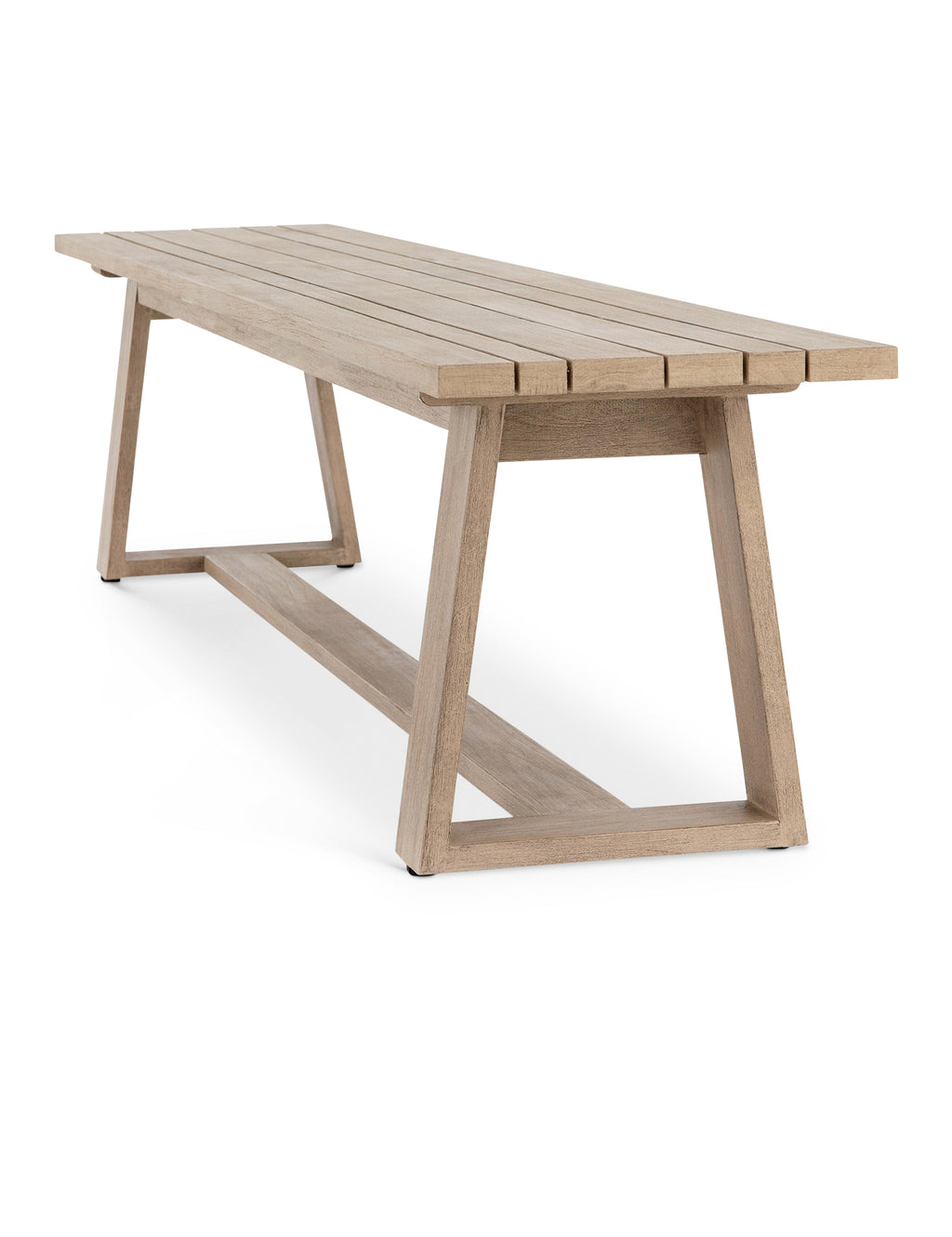 / Banc d'extérieur - Les lignes épurées et angulaires de ce banc évoquent une simplicité scandinave chaleureuse.