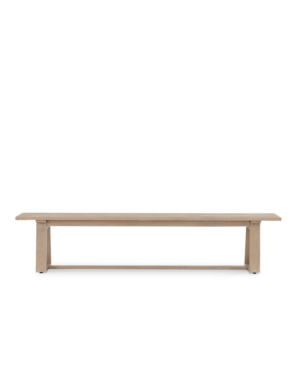 / Banc d'extérieur - Les lignes épurées et angulaires de ce banc évoquent une simplicité scandinave chaleureuse.