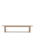 / Banc d'extérieur - Les lignes épurées et angulaires de ce banc évoquent une simplicité scandinave chaleureuse.