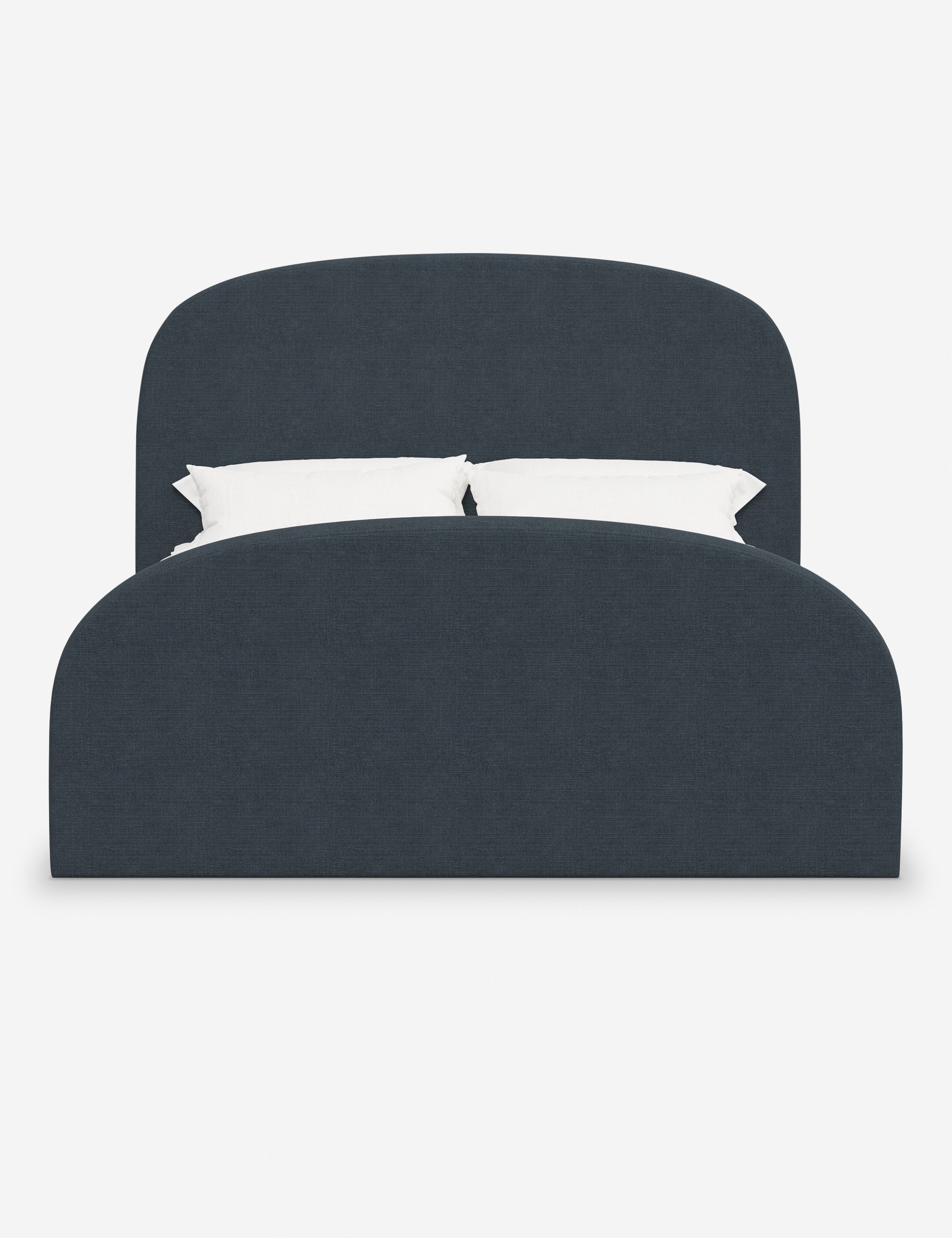 Lit plateforme - Le lit plateforme Bescond offre un confort ancré grâce à sa silhouette douce