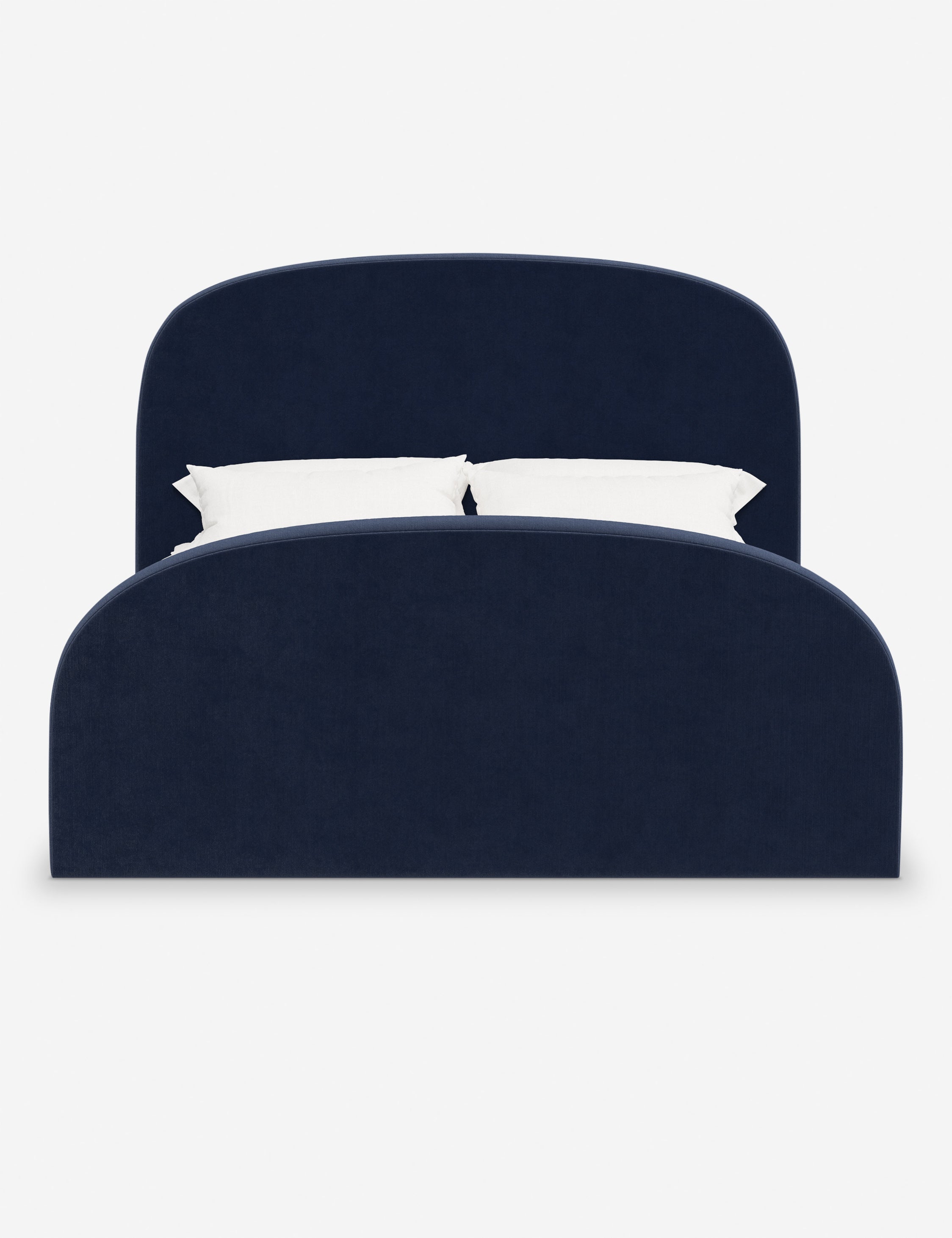 Lit plateforme - Le lit plateforme Bescond offre un confort ancré grâce à sa silhouette douce