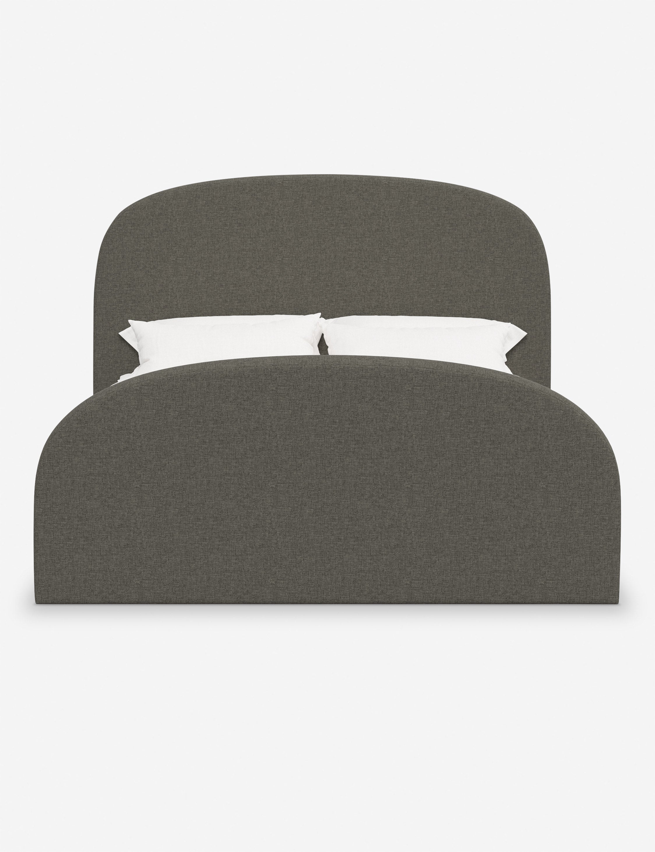 Lit plateforme - Le lit plateforme Bescond offre un confort ancré grâce à sa silhouette douce