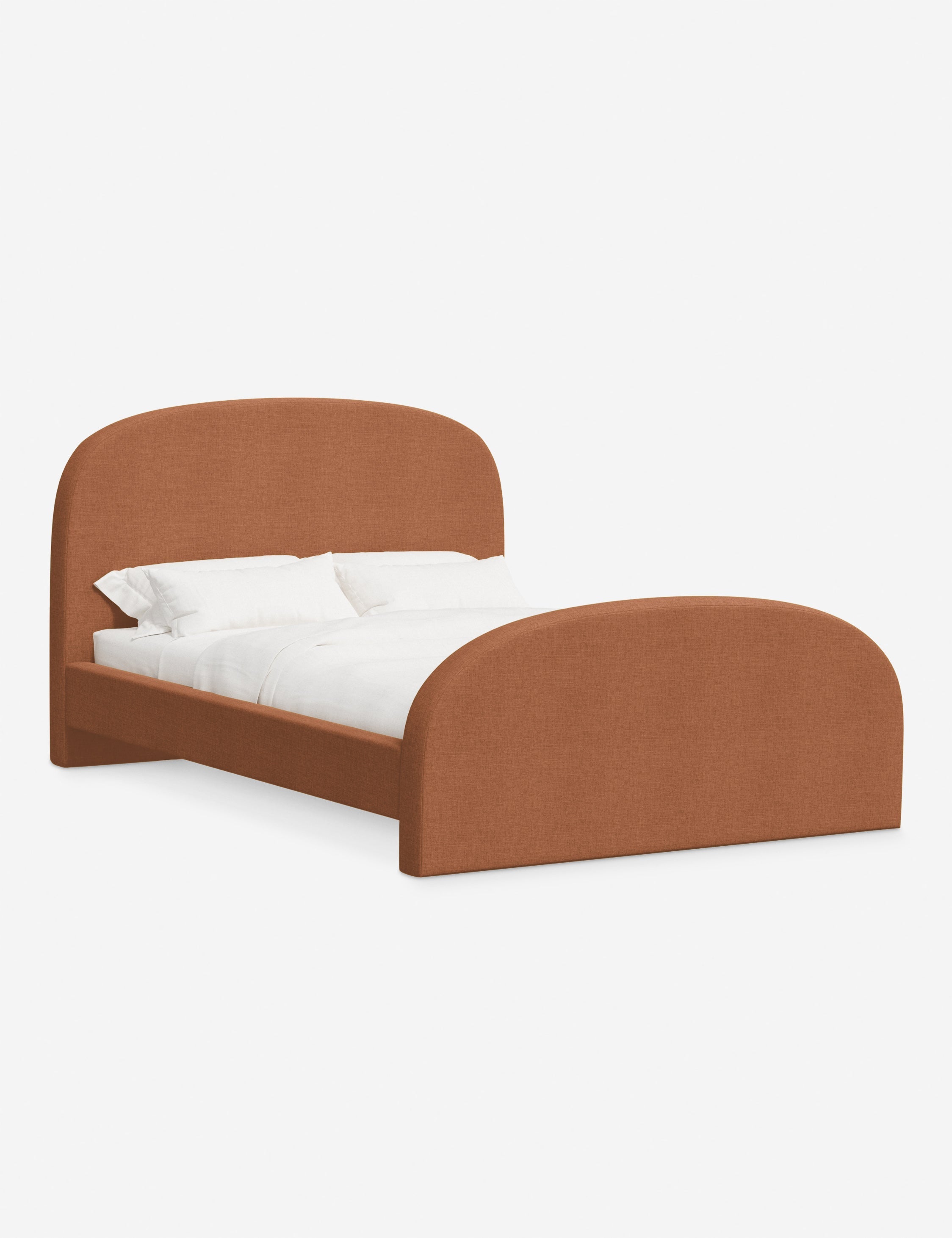 Lit plateforme - Le lit plateforme Bescond offre un confort ancré grâce à sa silhouette douce