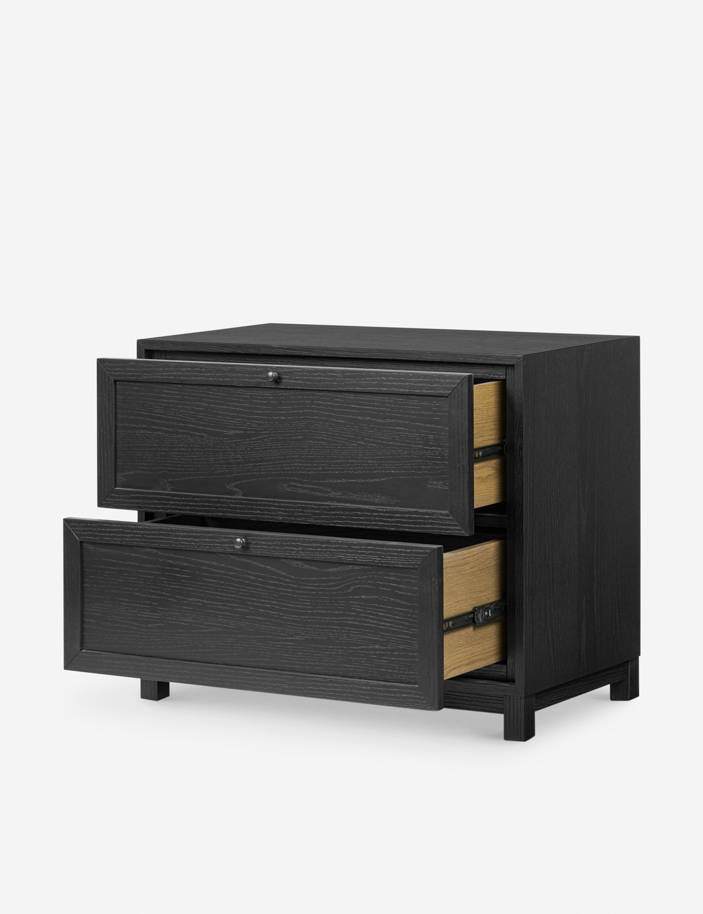 Table de chevet - Une table de chevet de style transitionnel en chêne pour un impact intemporel