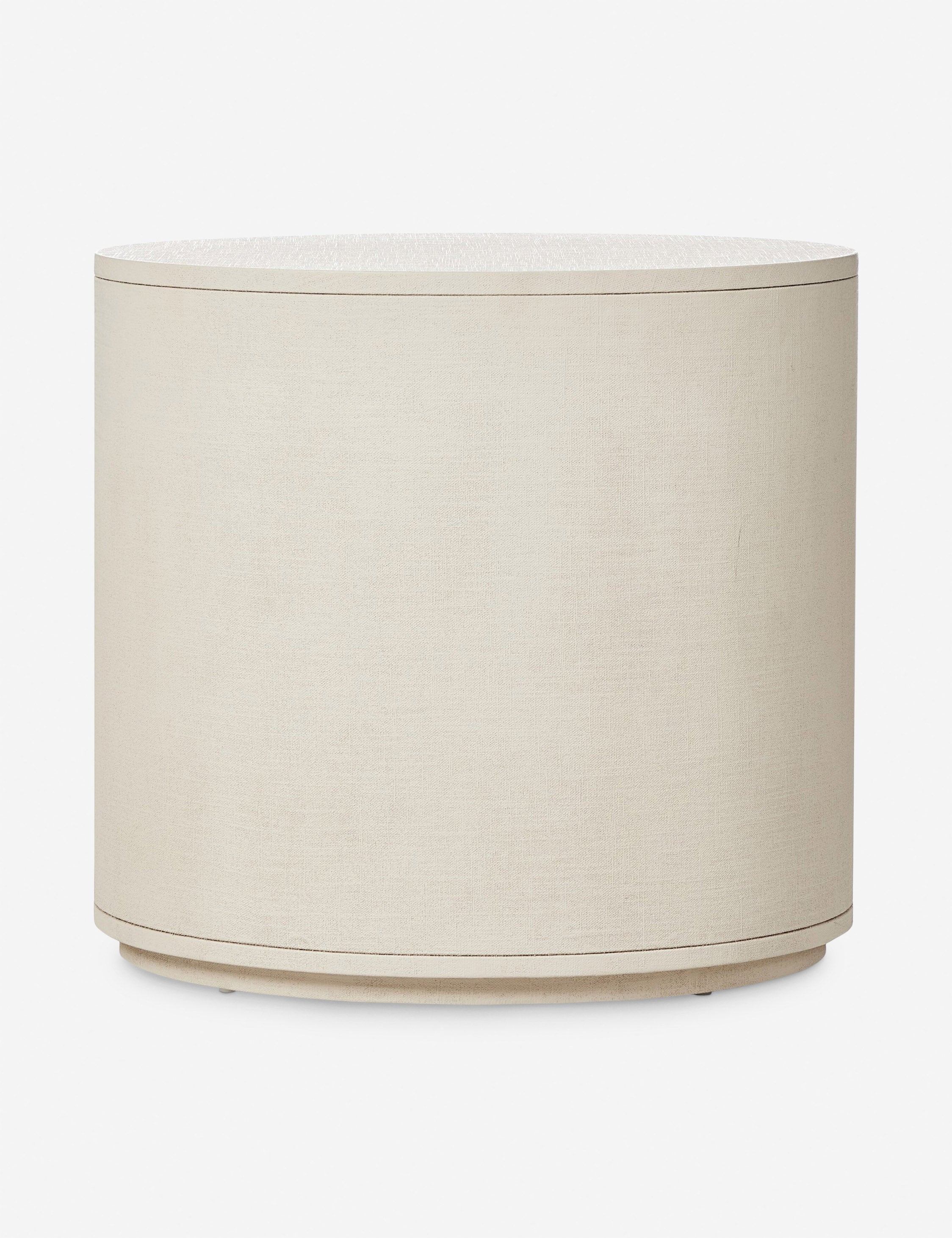 Table de chevet - La table de chevet apporte des courbes élégantes et une texture discrète à votre chevet