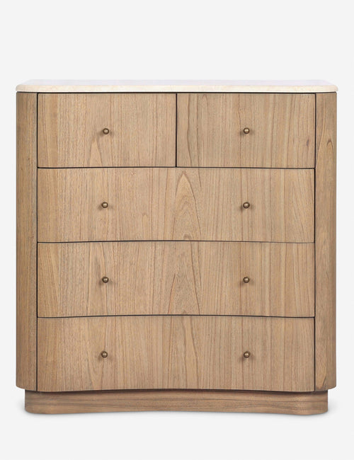 Commode à 5 tiroirs - Cette commode haute apporte des formes sculpturales et une texture organique à votre aménagement
