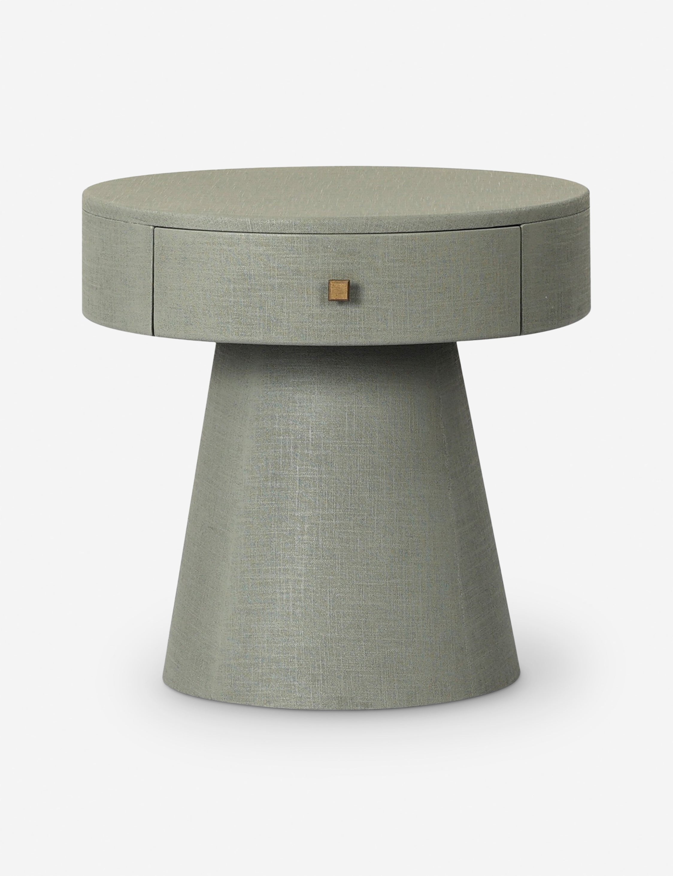 Table de chevet - Avec sa silhouette chic et son revêtement en lin peint, la table de chevet allie charme et touche de modernité